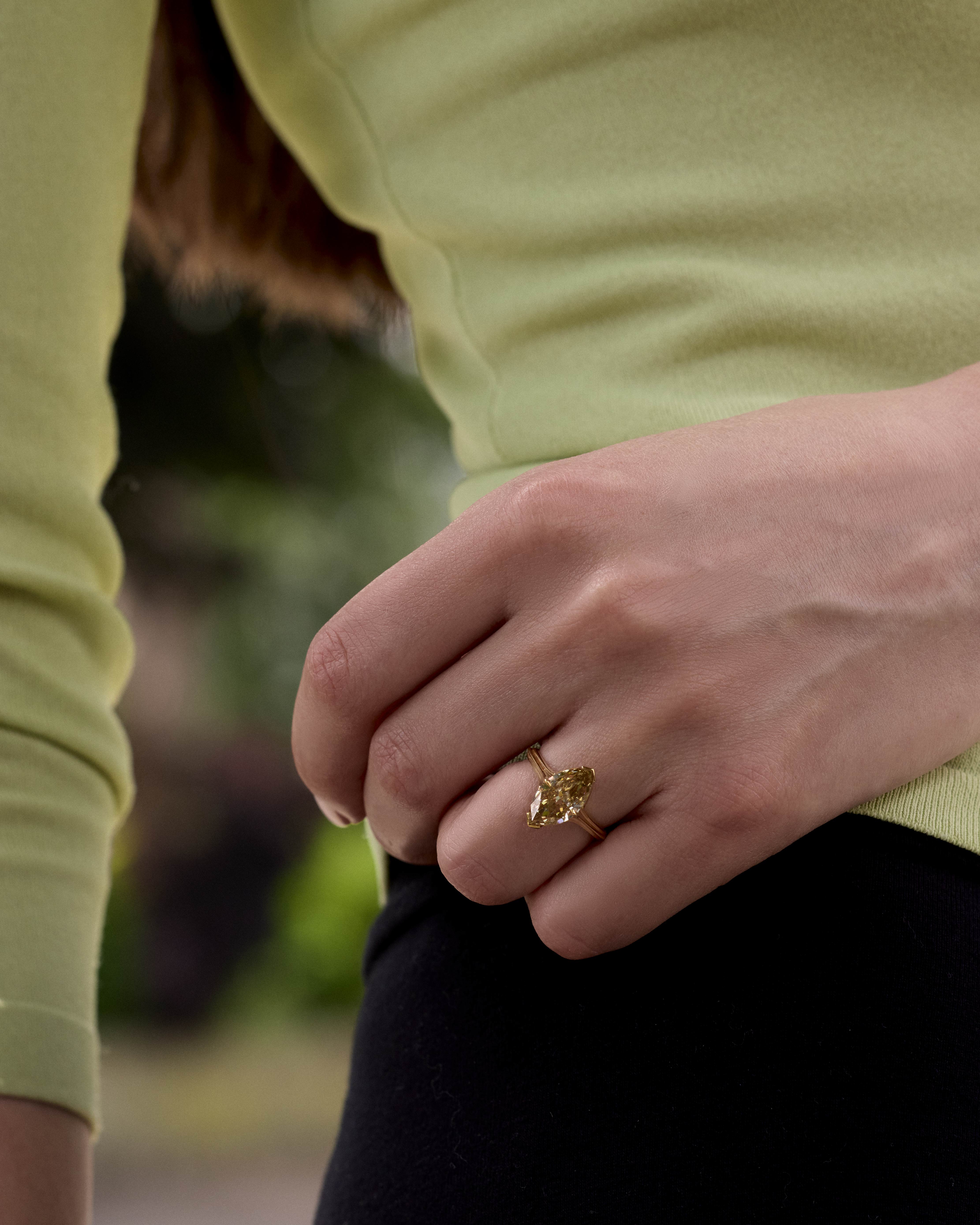 The X - CONTINUUM Ring by East London jeweller Rachel Boston | Discover our collections of unique and timeless engagement rings, wedding rings, and modern fine jewellery.