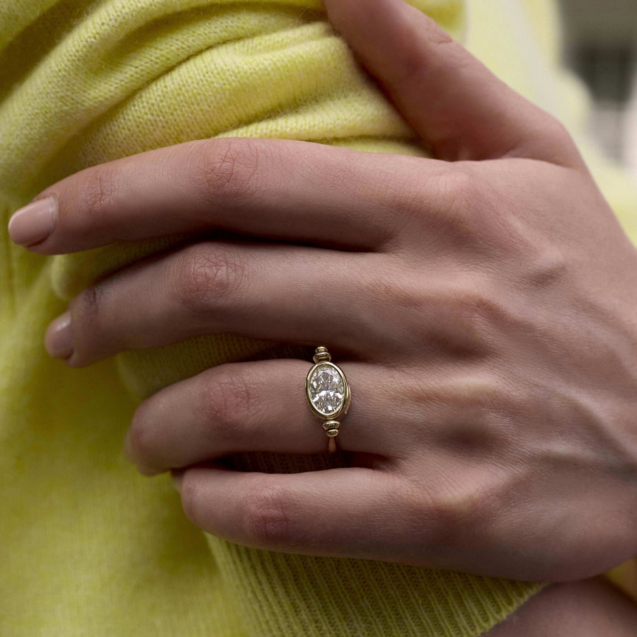 The PIVOT Ring by East London jeweller Rachel Boston | Discover our collections of unique and timeless engagement rings, wedding rings, and modern fine jewellery. - Rachel Boston Jewellery