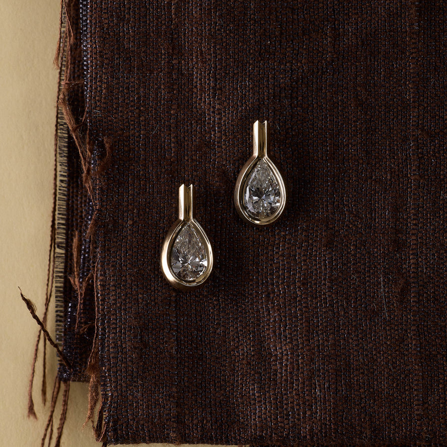 The BALANCE Earrings by East London jeweller Rachel Boston | Discover our collections of unique and timeless engagement rings, wedding rings, and modern fine jewellery. - Rachel Boston Jewellery
