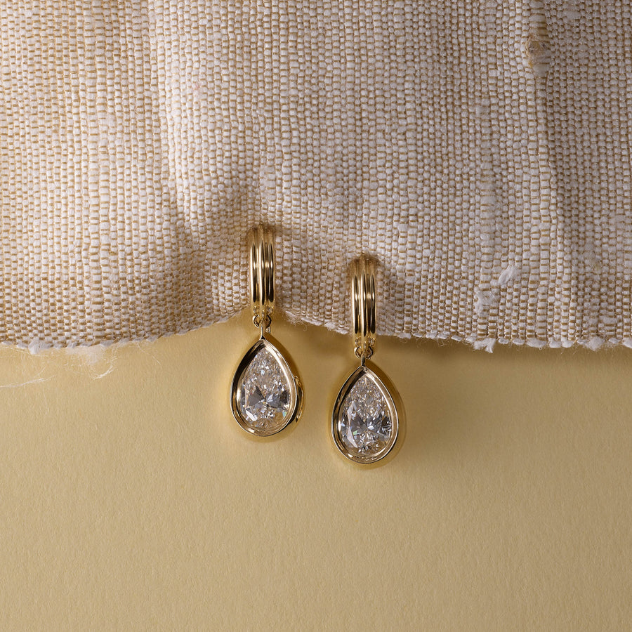 The ECHO Earrings by East London jeweller Rachel Boston | Discover our collections of unique and timeless engagement rings, wedding rings, and modern fine jewellery. - Rachel Boston Jewellery