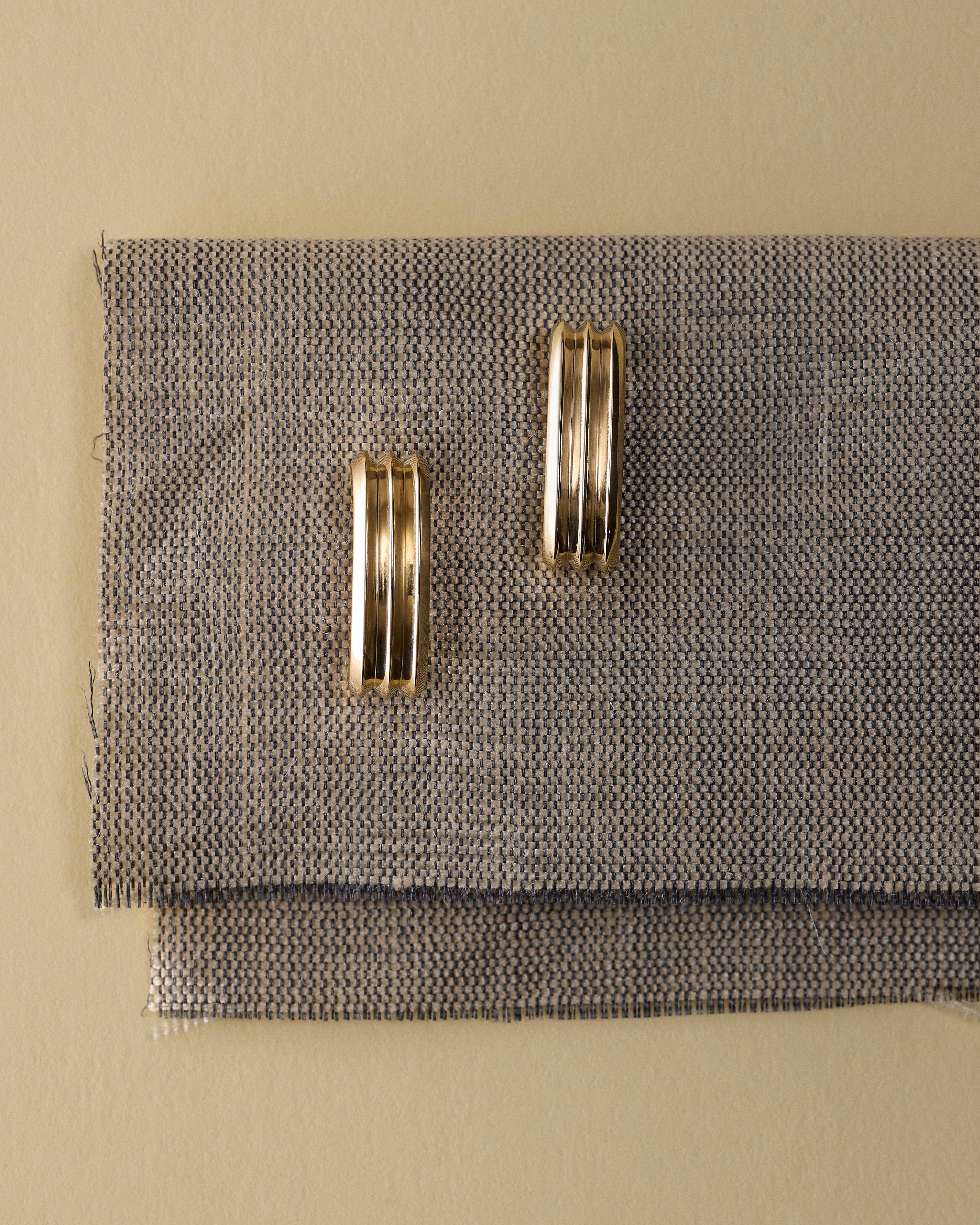 The Line - Triple Earrings by East London jeweller Rachel Boston | Discover our collections of unique and timeless engagement rings, wedding rings, and modern fine jewellery.