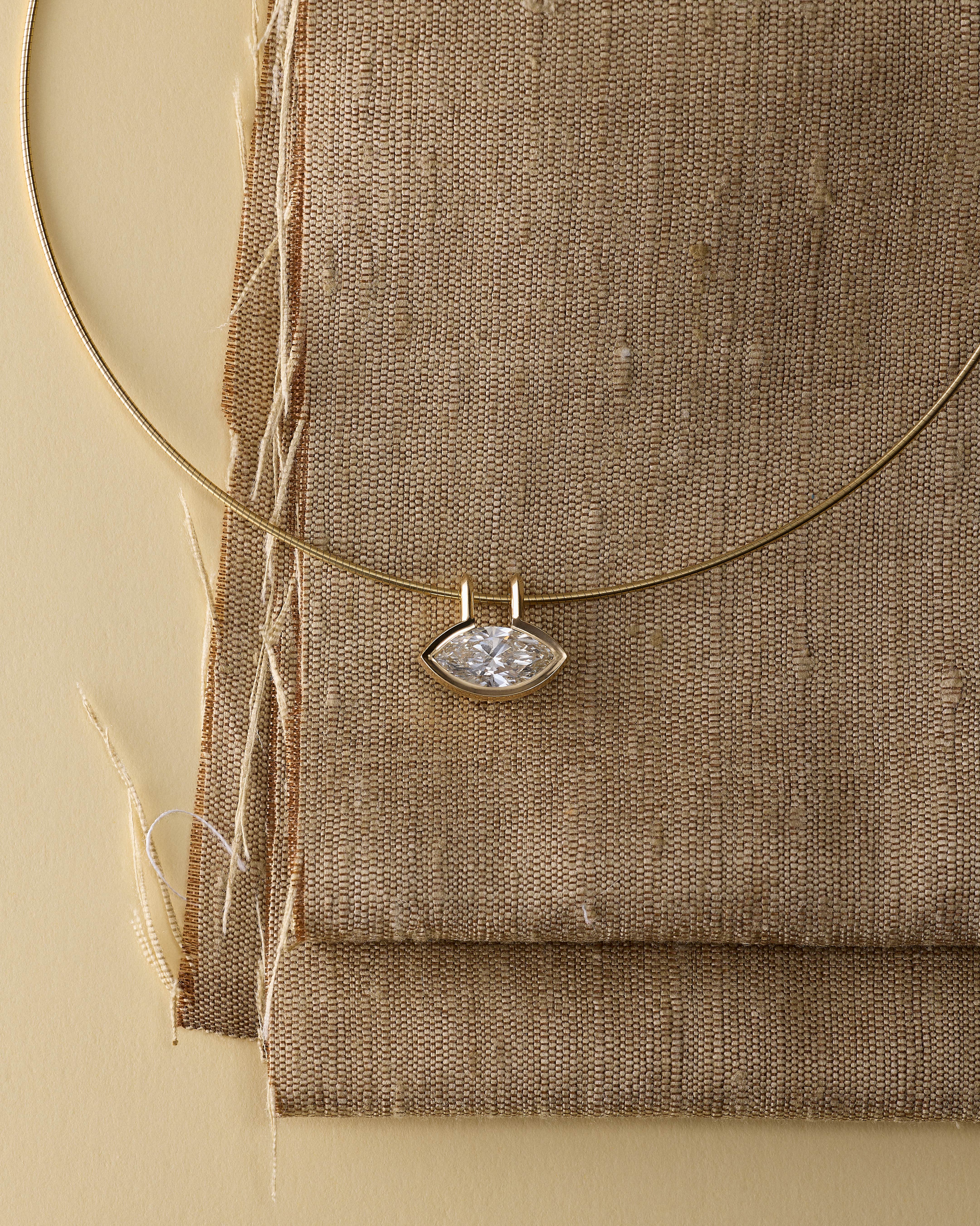 The Interval Necklace by East London jeweller Rachel Boston | Discover our collections of unique and timeless engagement rings, wedding rings, and modern fine jewellery.