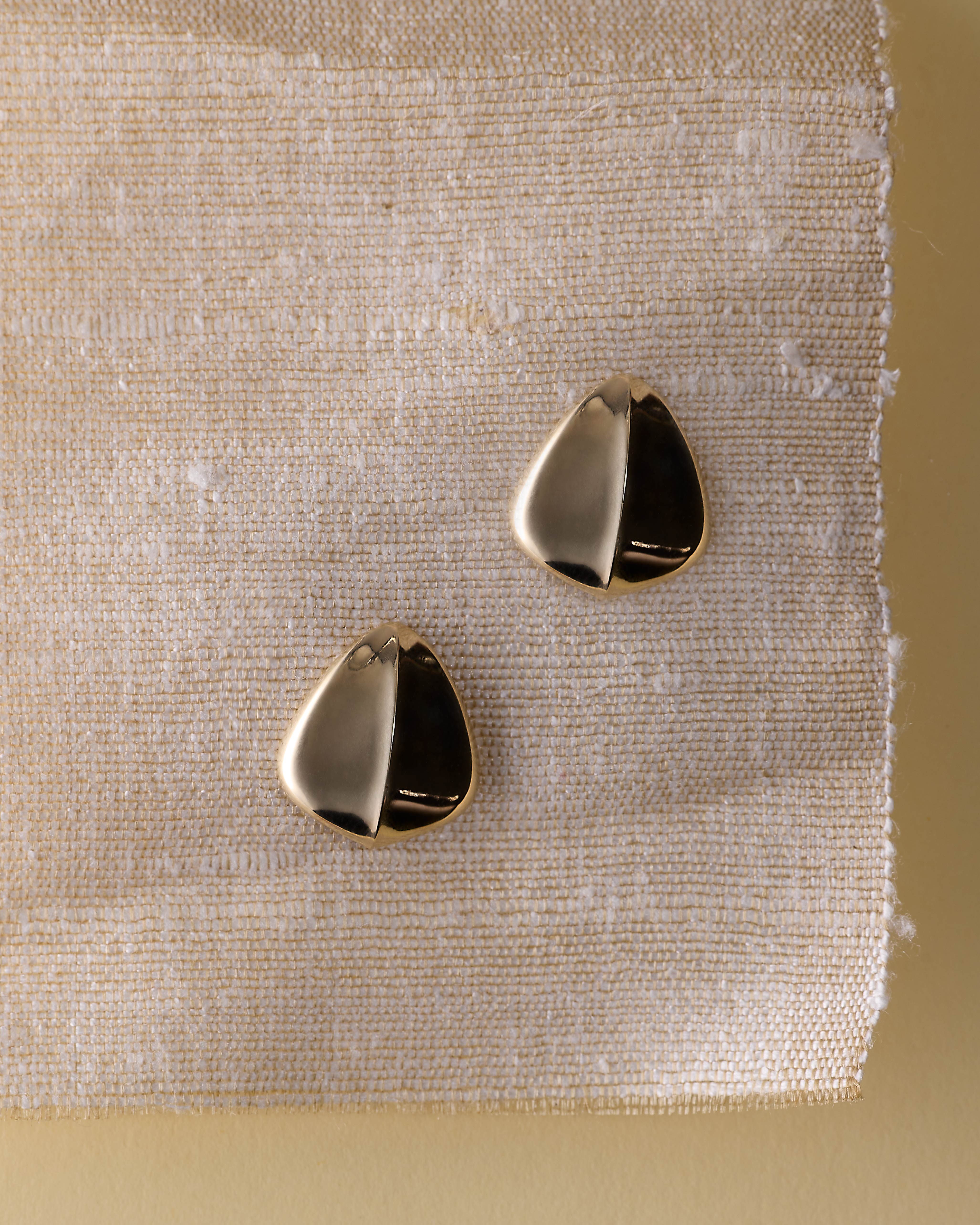 The Span Earrings by East London jeweller Rachel Boston | Discover our collections of unique and timeless engagement rings, wedding rings, and modern fine jewellery.