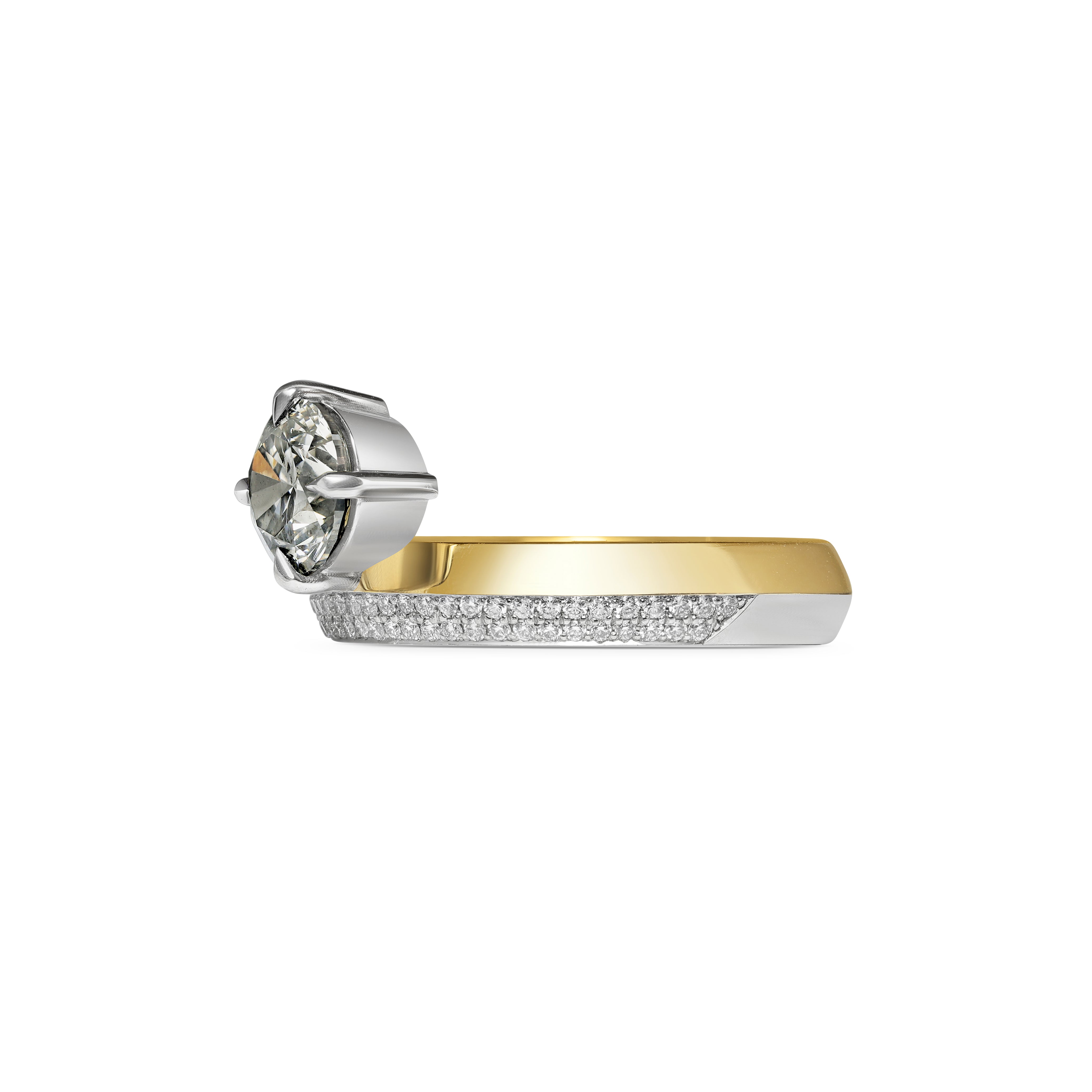 The Wilkin Ring by East London jeweller Rachel Boston | Discover our collections of unique and timeless engagement rings, wedding rings, and modern fine jewellery.