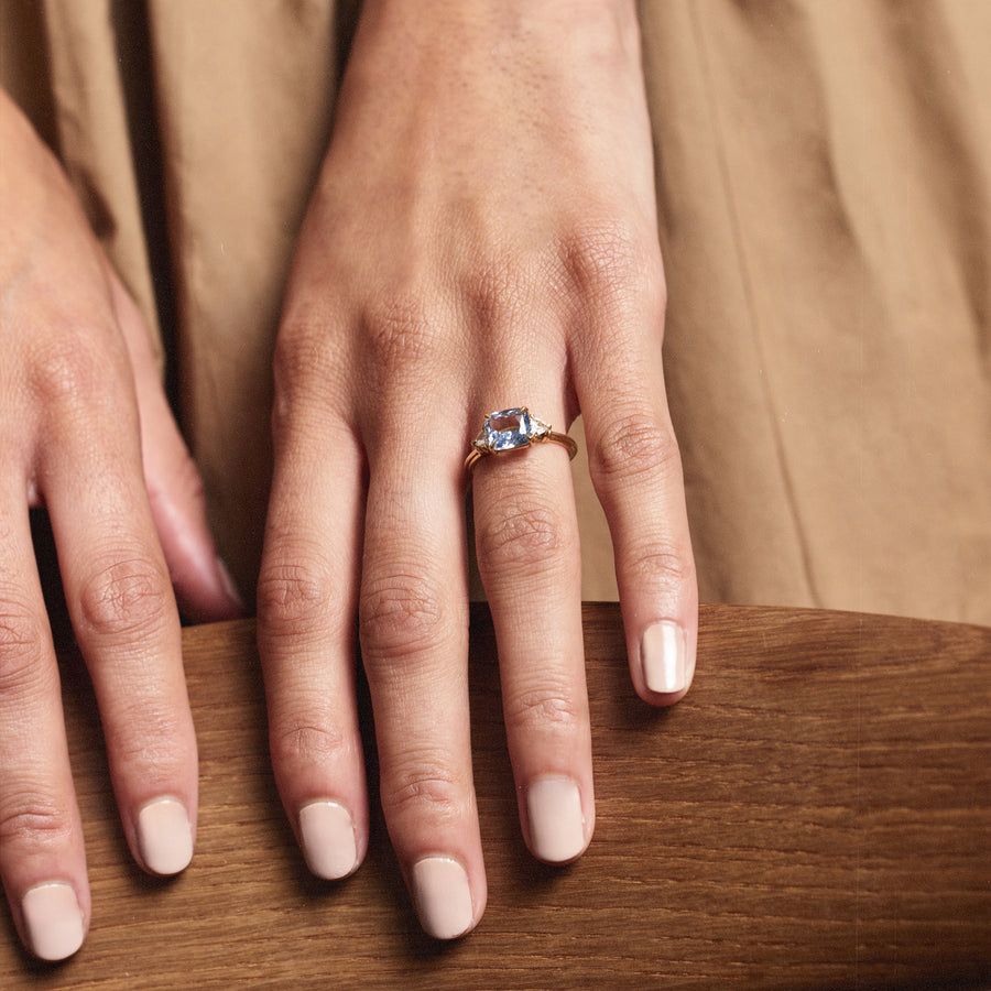 The X - Caparo Ring by East London jeweller Rachel Boston | Discover our collections of unique and timeless engagement rings, wedding rings, and modern fine jewellery. - Rachel Boston Jewellery
