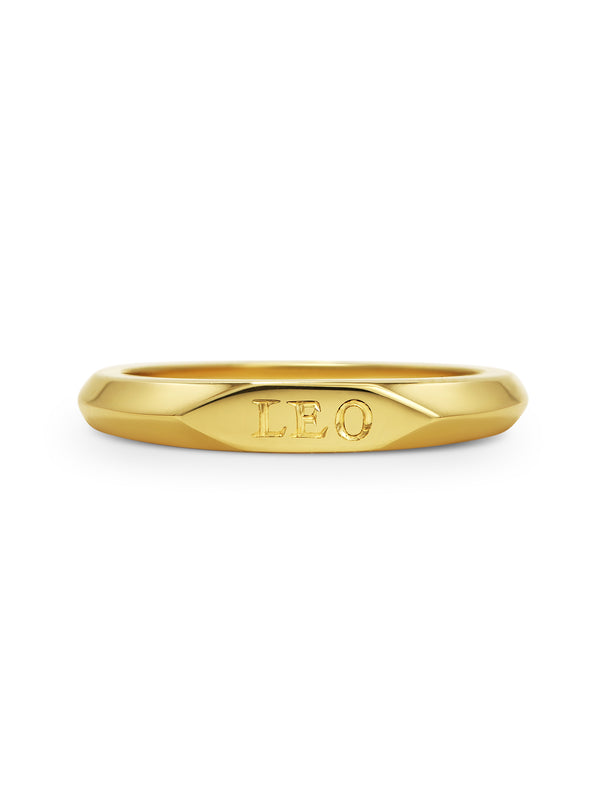 Slim Signet Tapered Ring - Rachel Boston Jewellery