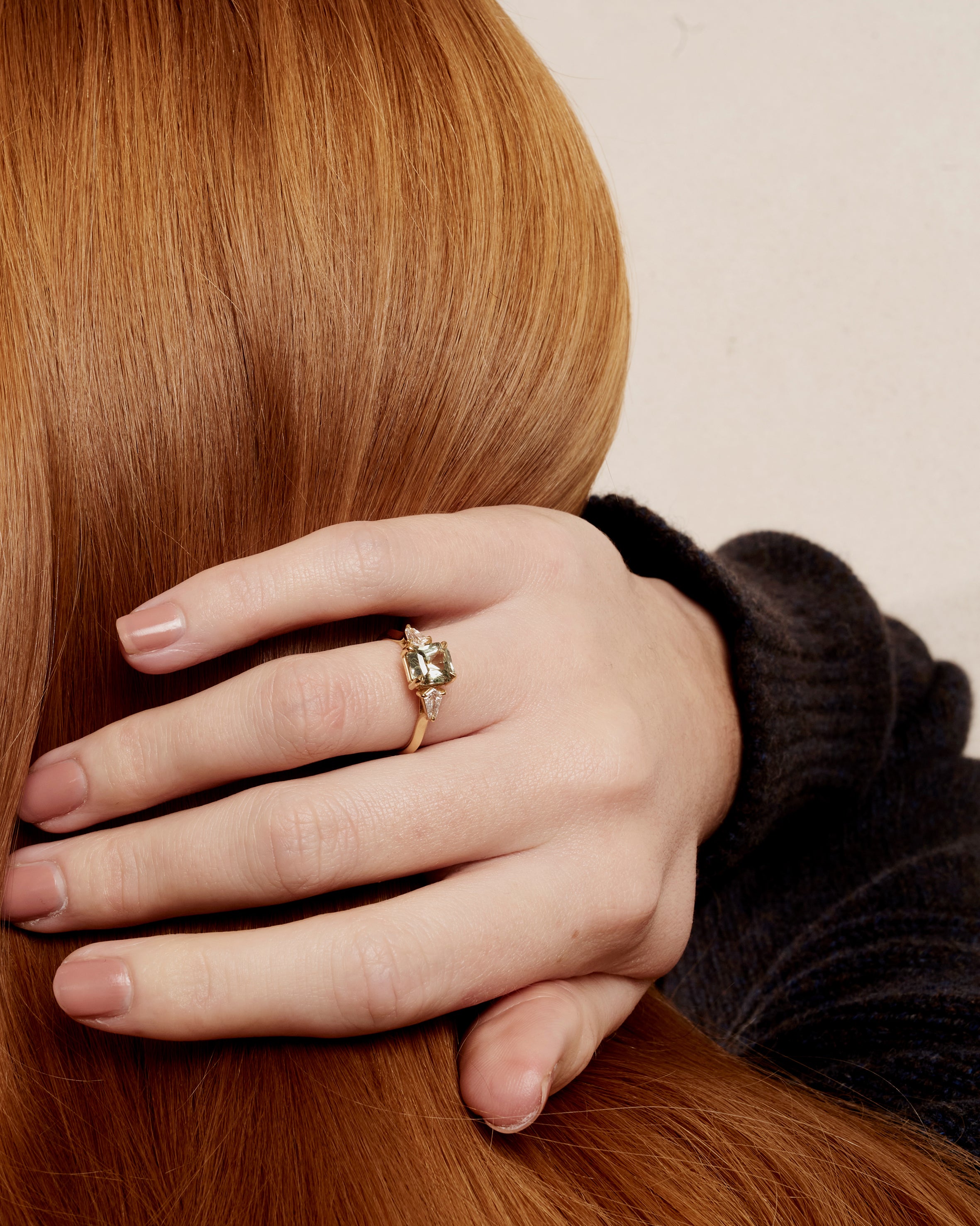 The X - Aponguao Ring by East London jeweller Rachel Boston | Discover our collections of unique and timeless engagement rings, wedding rings, and modern fine jewellery.