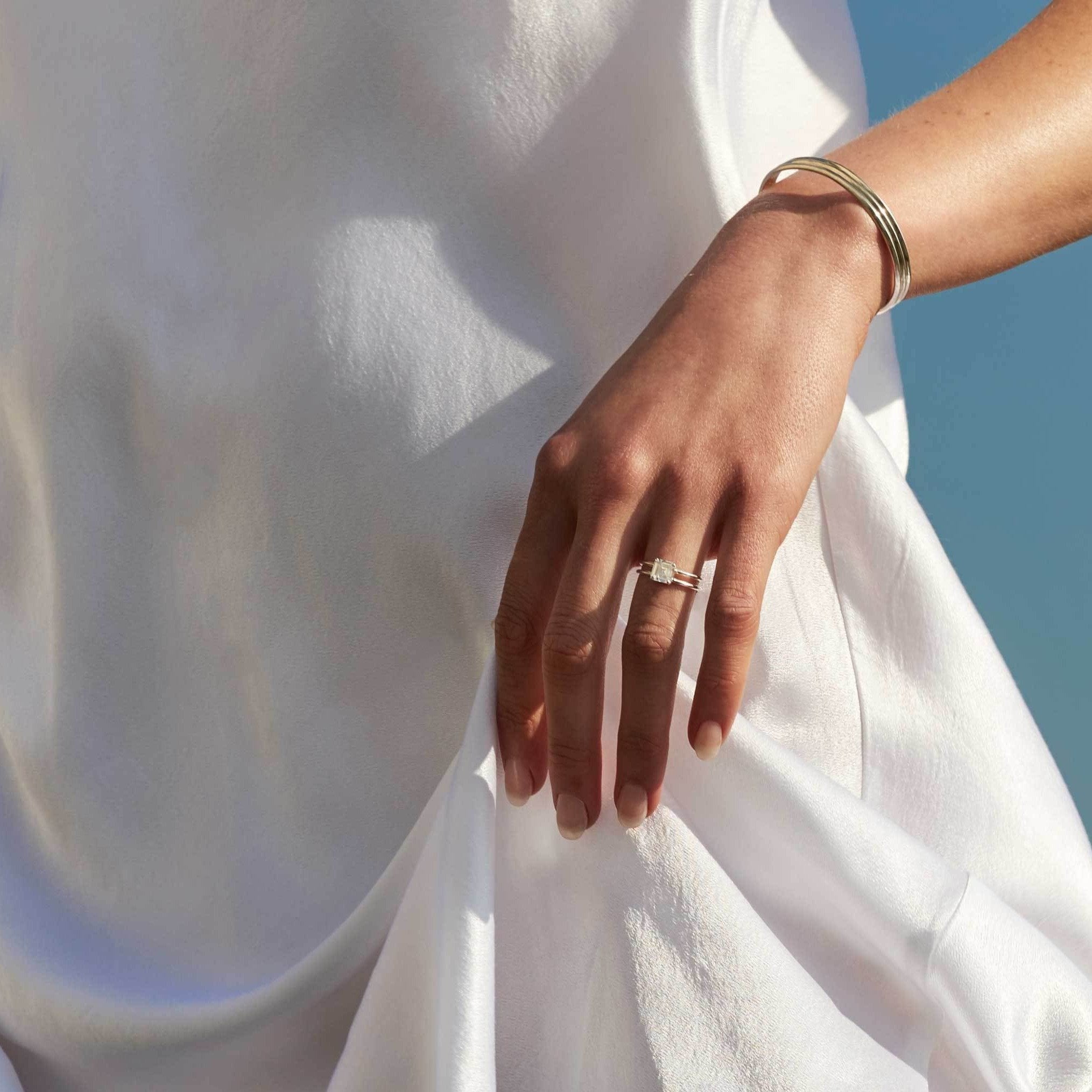 The Carina Ring by East London jeweller Rachel Boston | Discover our collections of unique and timeless engagement rings, wedding rings, and modern fine jewellery.