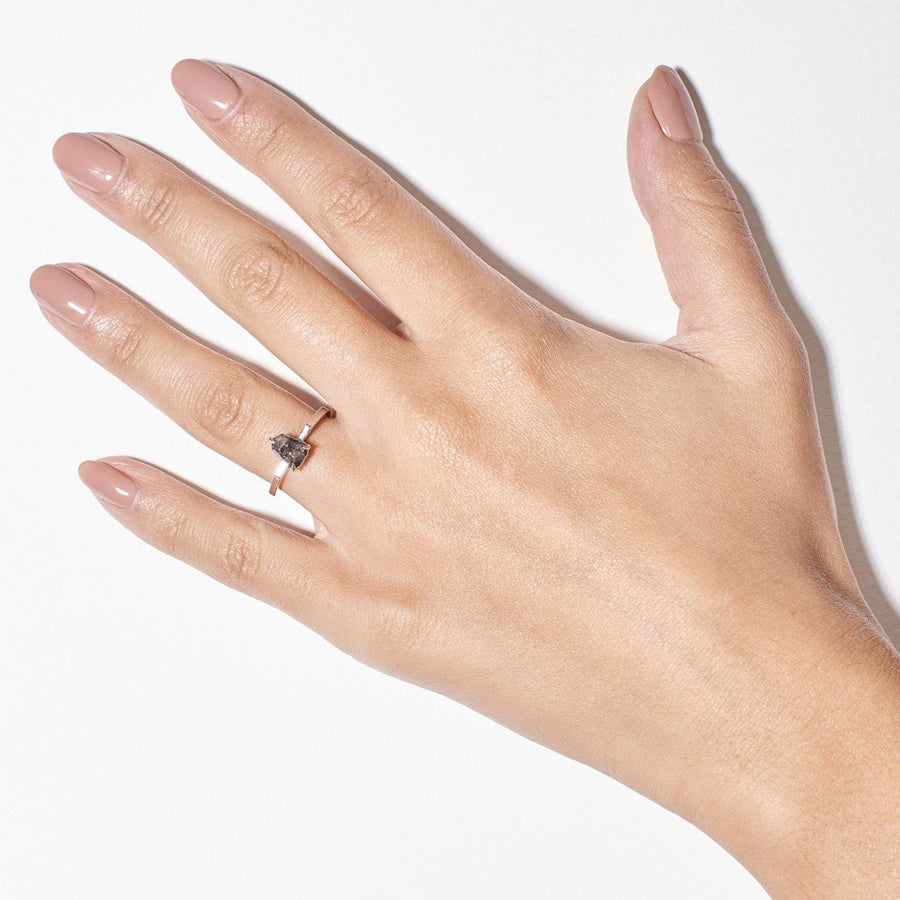 The X - Mimas Ring by East London jeweller Rachel Boston | Discover our collections of unique and timeless engagement rings, wedding rings, and modern fine jewellery. - Rachel Boston Jewellery
