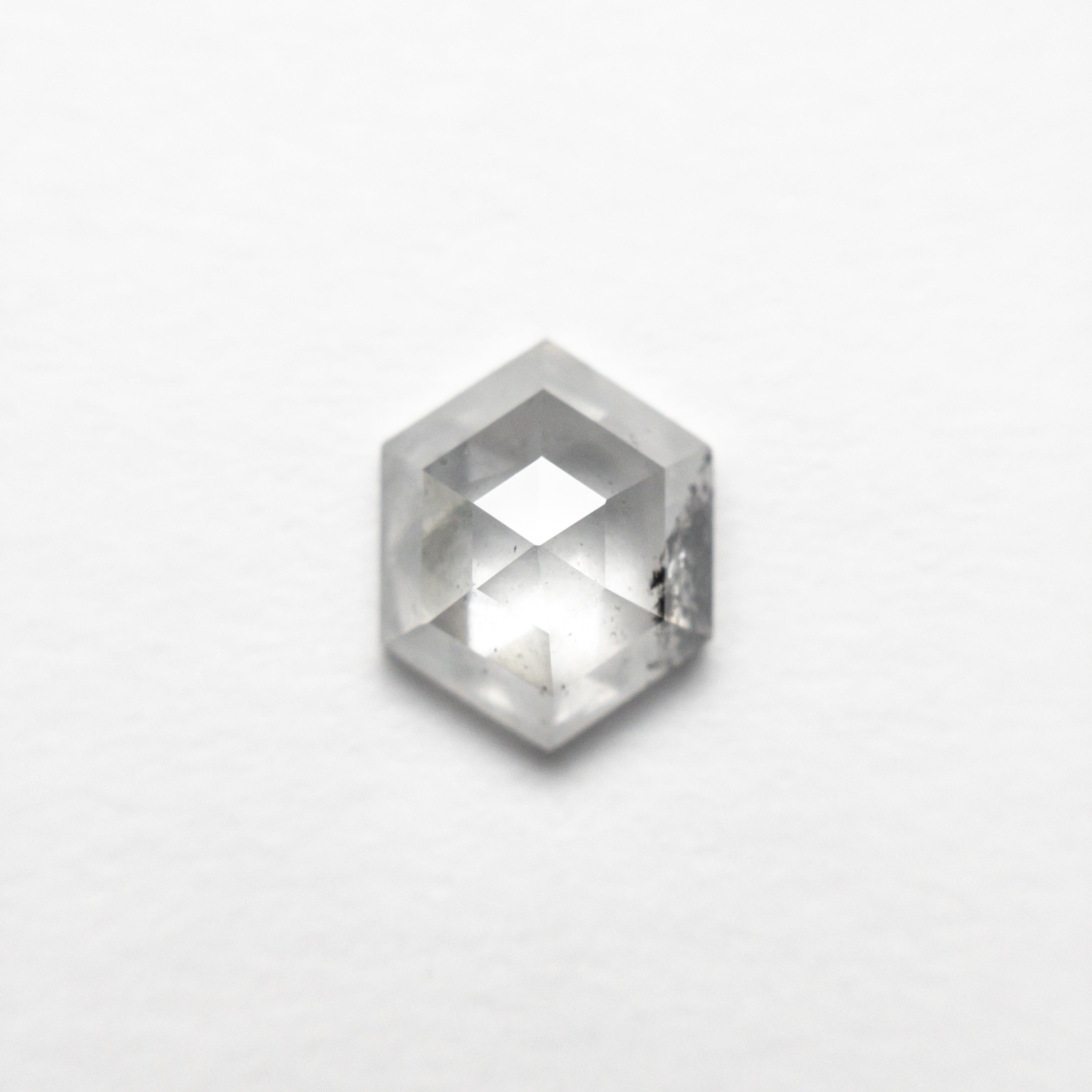The 1.10ct 7.39x5.97x3.05mm Hexagon Rosecut 18386-08 by East London jeweller Rachel Boston | Discover our collections of unique and timeless engagement rings, wedding rings, and modern fine jewellery.