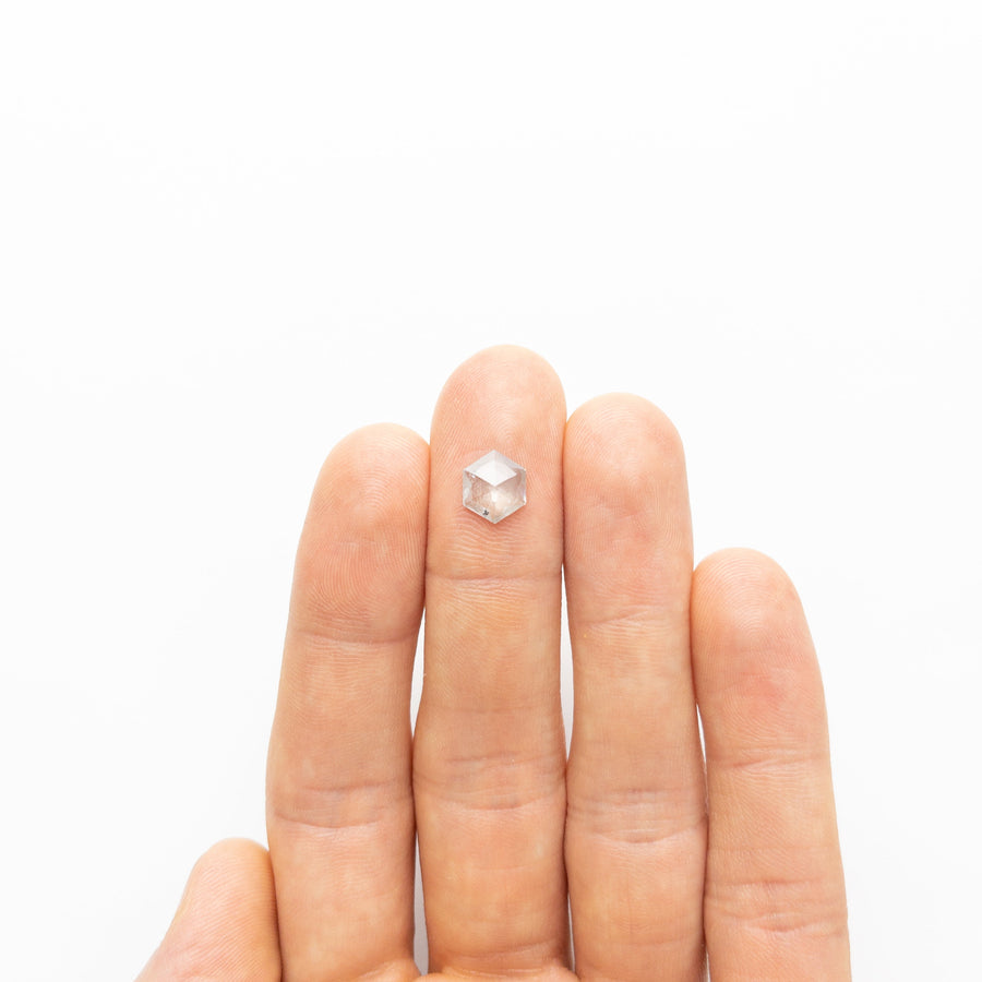 The 1.19ct 8.86x7.59x2.33mm Hexagon Rosecut 19132-03 by East London jeweller Rachel Boston | Discover our collections of unique and timeless engagement rings, wedding rings, and modern fine jewellery. - Rachel Boston Jewellery