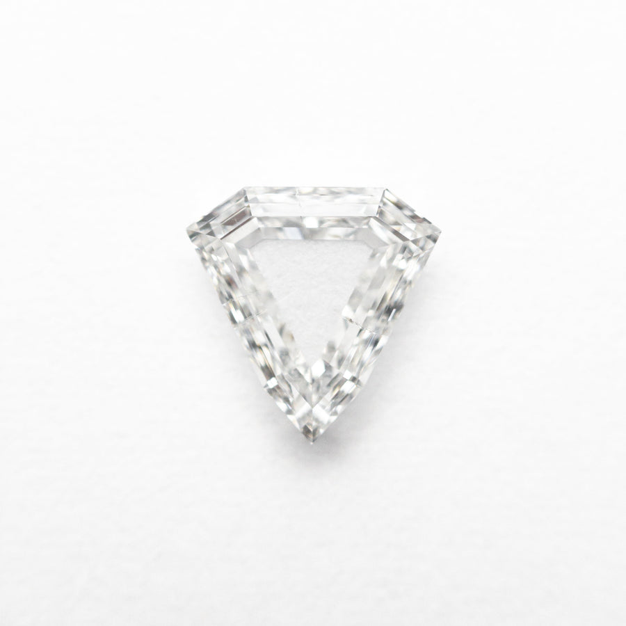 The 0.70ct 6.63x6.61x2.06mm SI2 F Shield Portrait Cut 19438-29 by East London jeweller Rachel Boston | Discover our collections of unique and timeless engagement rings, wedding rings, and modern fine jewellery. - Rachel Boston Jewellery