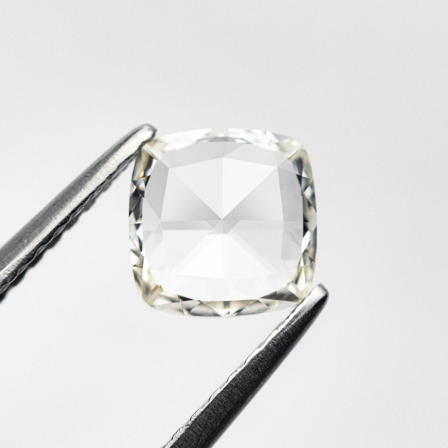 The 0.72ct 6.19x6.18x1.76mm VS1 H-I Cushion Rosecut 20731-01 by East London jeweller Rachel Boston | Discover our collections of unique and timeless engagement rings, wedding rings, and modern fine jewellery. - Rachel Boston Jewellery