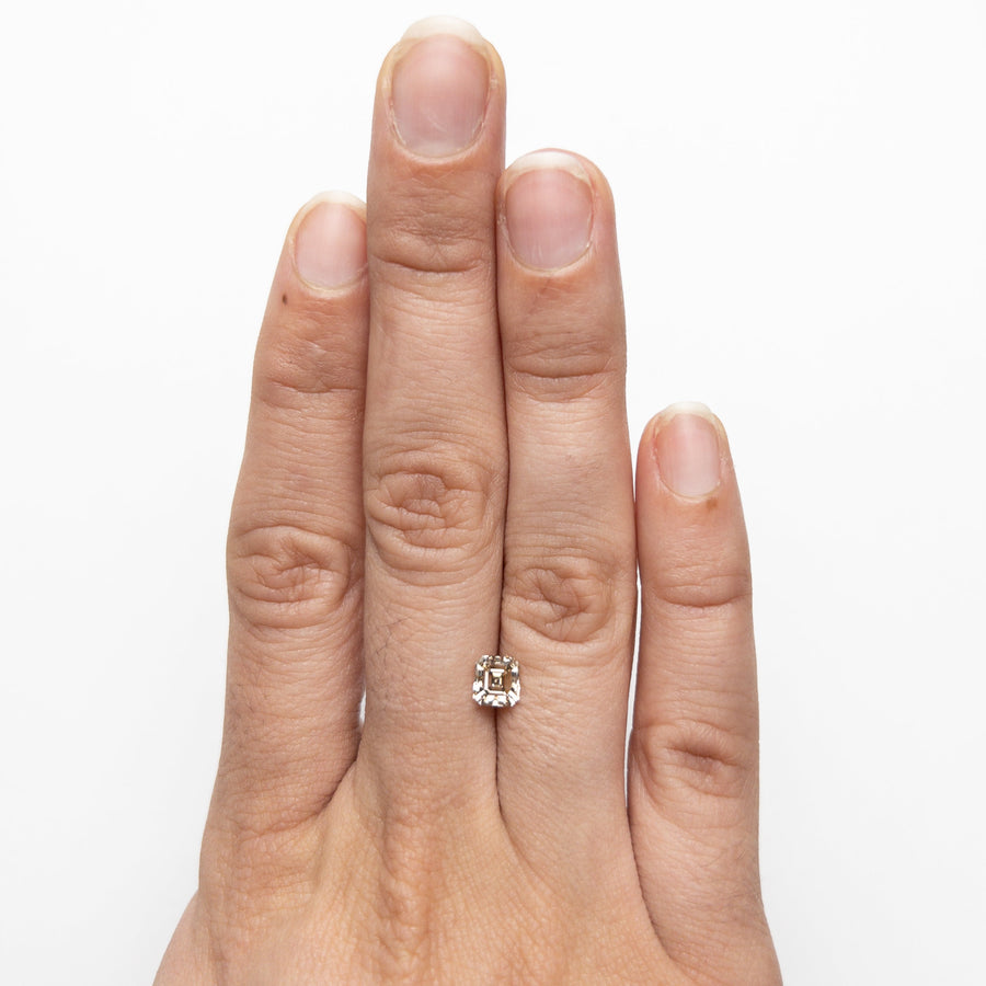 The 1.01ct 5.35x5.044.08mm SI1 C2 Cut Corner Square Step Cut 🇨🇦 22308-03 by East London jeweller Rachel Boston | Discover our collections of unique and timeless engagement rings, wedding rings, and modern fine jewellery. - Rachel Boston Jewellery