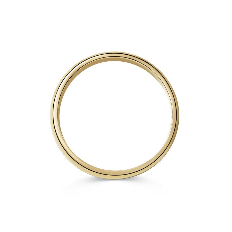 The Matte Finish D Shape Wedding Band - 4mm by East London jeweller Rachel Boston | Discover our collections of unique and timeless engagement rings, wedding rings, and modern fine jewellery. - Rachel Boston Jewellery