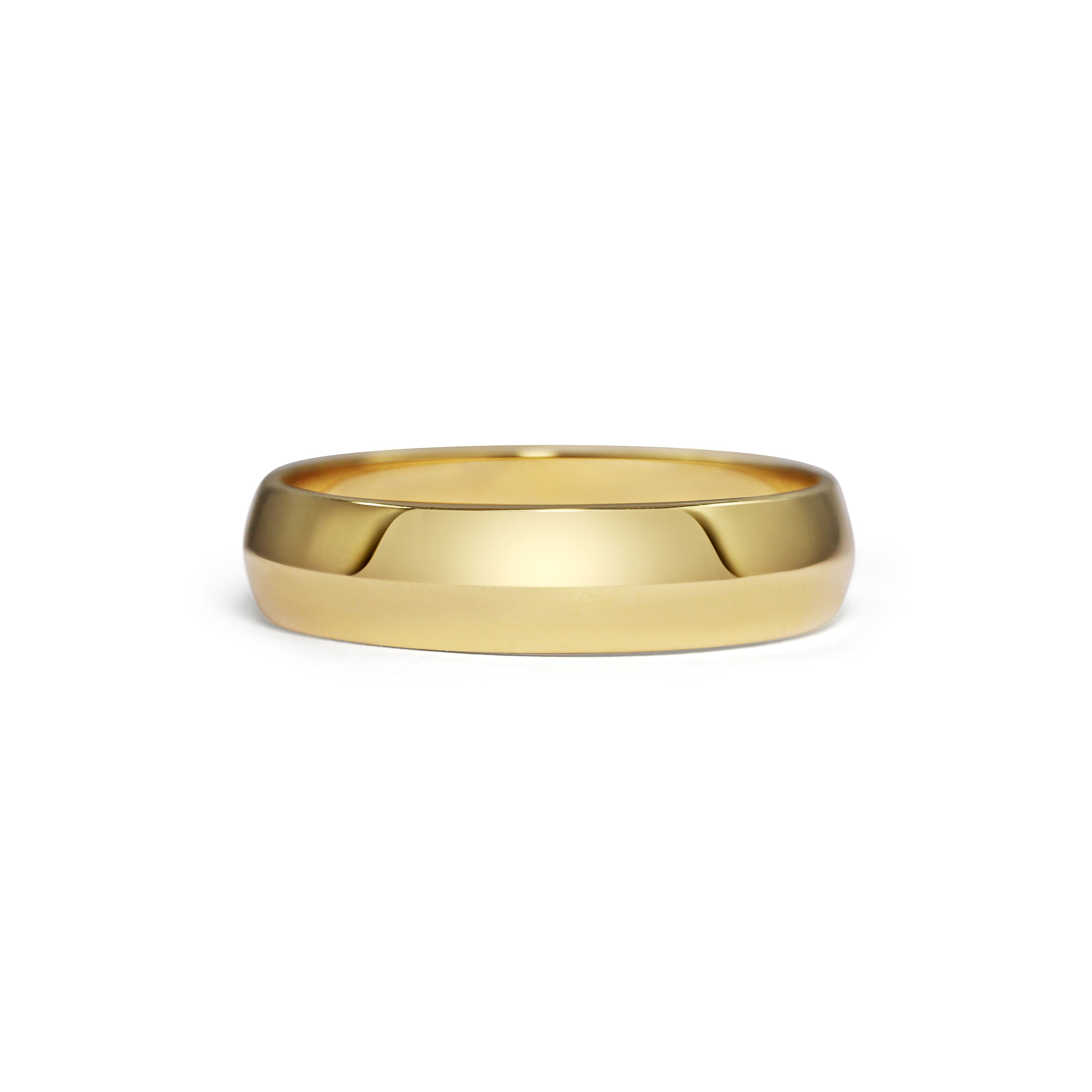 The Knife Edge Band - 5mm by East London jeweller Rachel Boston | Discover our collections of unique and timeless engagement rings, wedding rings, and modern fine jewellery.