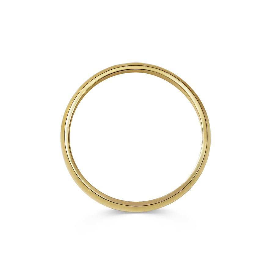 The Polished D Shape Wedding Band - 5mm by East London jeweller Rachel Boston | Discover our collections of unique and timeless engagement rings, wedding rings, and modern fine jewellery. - Rachel Boston Jewellery