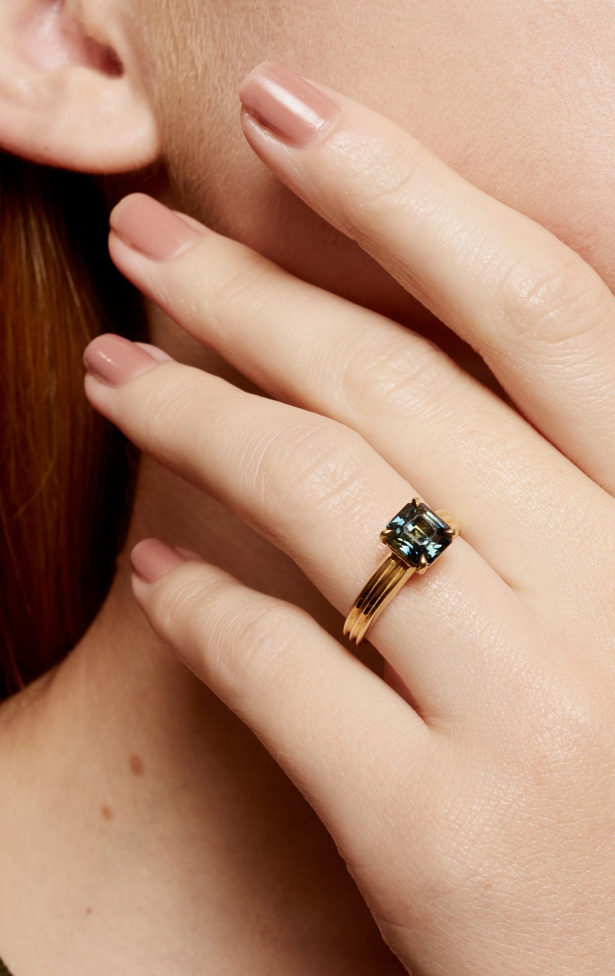 The X - Orinoco Ring by East London jeweller Rachel Boston | Discover our collections of unique and timeless engagement rings, wedding rings, and modern fine jewellery.