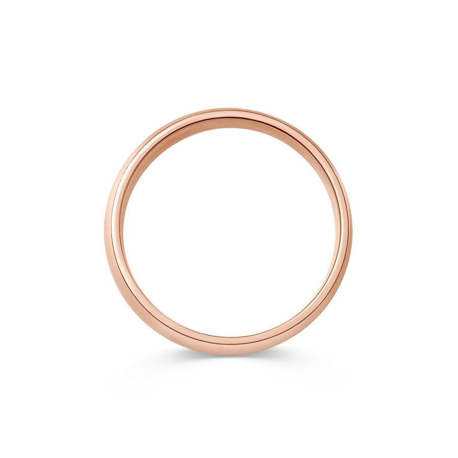 The Polished D Shape Wedding Band - 6mm by East London jeweller Rachel Boston | Discover our collections of unique and timeless engagement rings, wedding rings, and modern fine jewellery. - Rachel Boston Jewellery