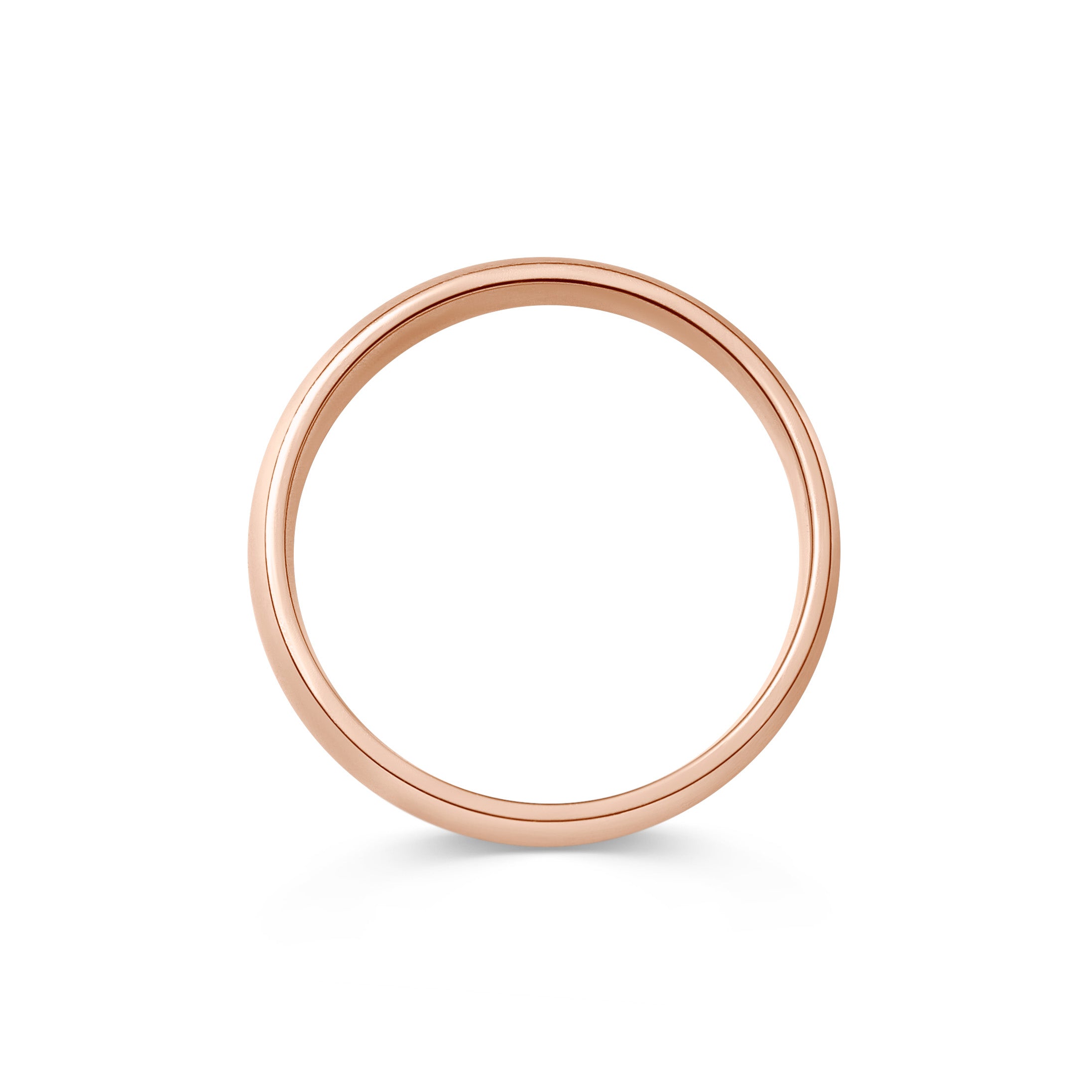 The Polished D Shape Wedding Band - 6mm by East London jeweller Rachel Boston | Discover our collections of unique and timeless engagement rings, wedding rings, and modern fine jewellery.