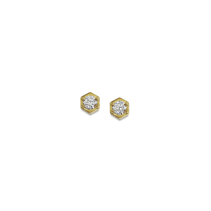 The Aquila Diamond Stud Earrings by East London jeweller Rachel Boston | Discover our collections of unique and timeless engagement rings, wedding rings, and modern fine jewellery. - Rachel Boston Jewellery