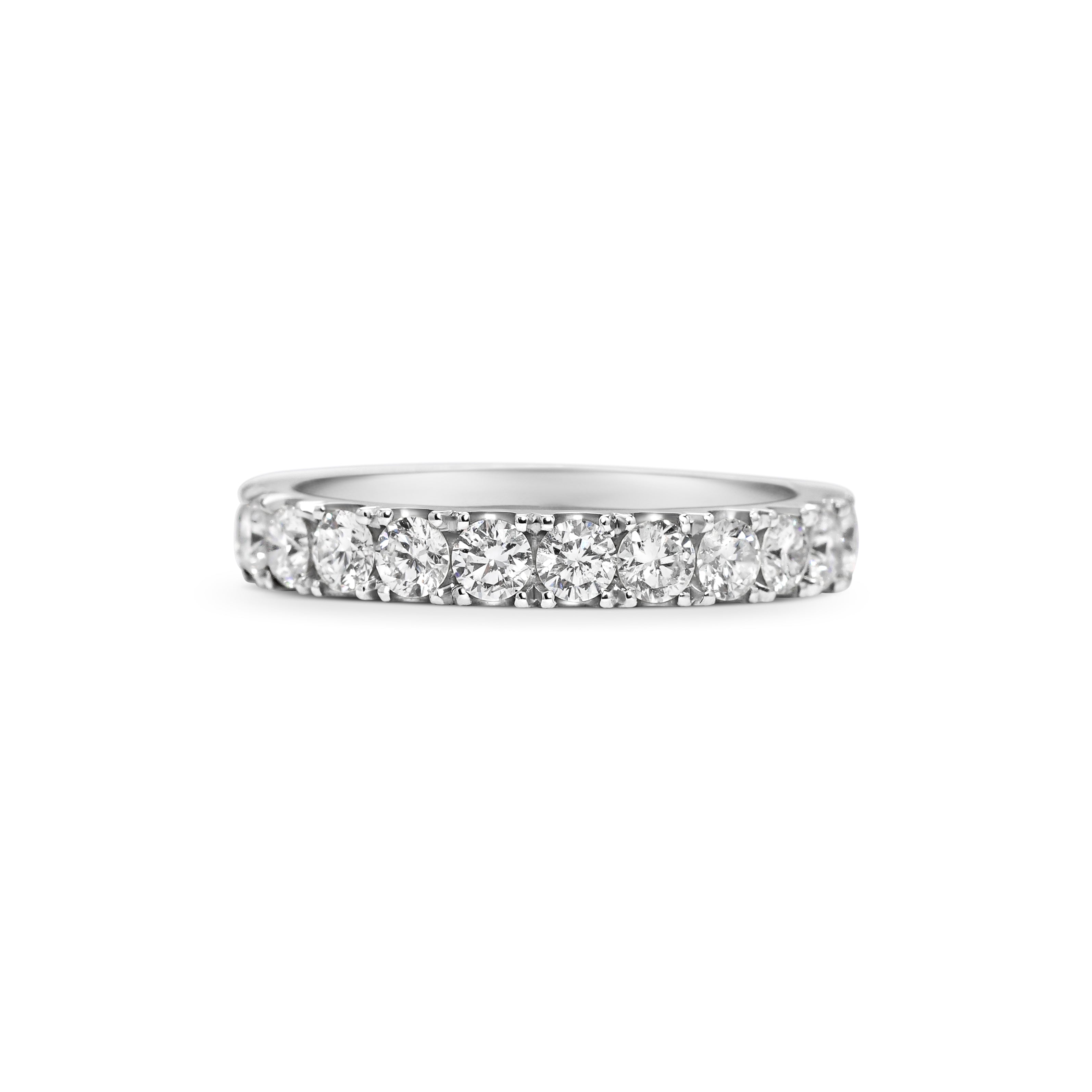 The Diamond Circulum Band - 3mm by East London jeweller Rachel Boston | Discover our collections of unique and timeless engagement rings, wedding rings, and modern fine jewellery.
