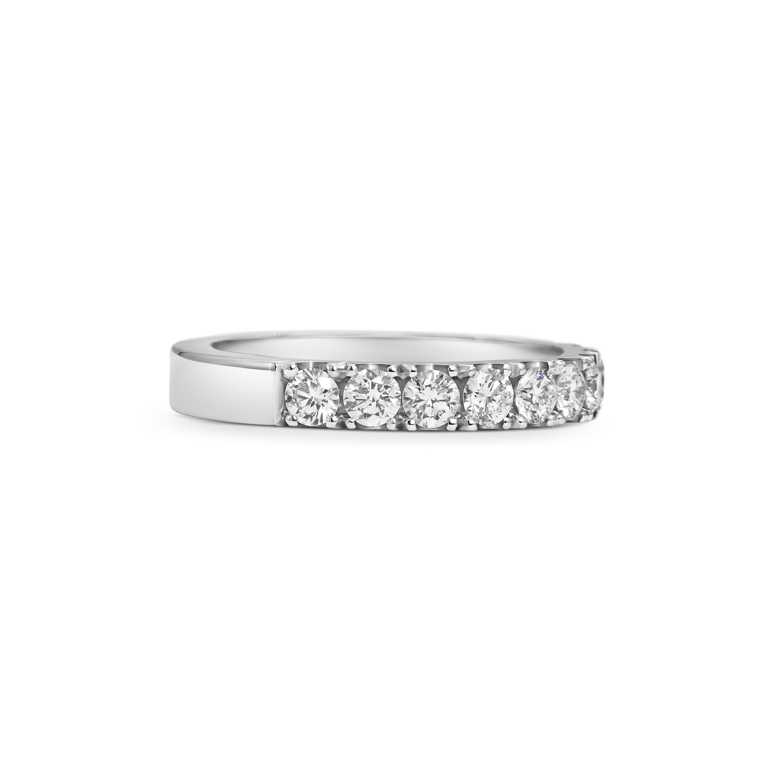 The Diamond Circulum Band - 3mm by East London jeweller Rachel Boston | Discover our collections of unique and timeless engagement rings, wedding rings, and modern fine jewellery.