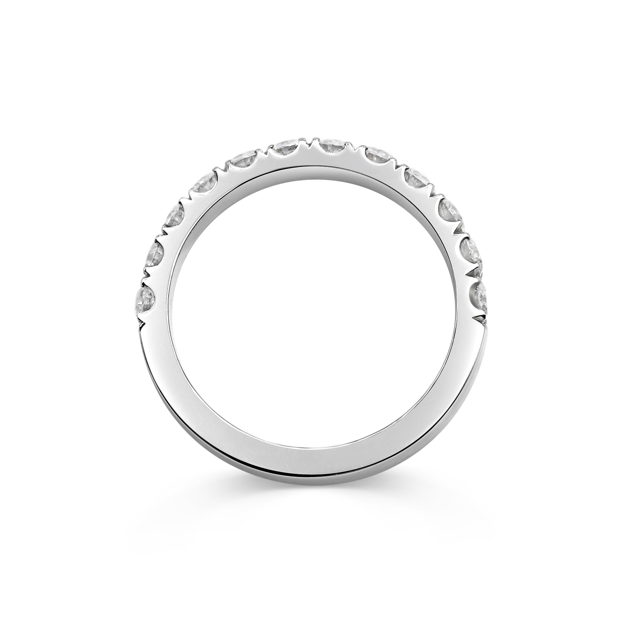 The Diamond Circulum Band - 3mm by East London jeweller Rachel Boston | Discover our collections of unique and timeless engagement rings, wedding rings, and modern fine jewellery.