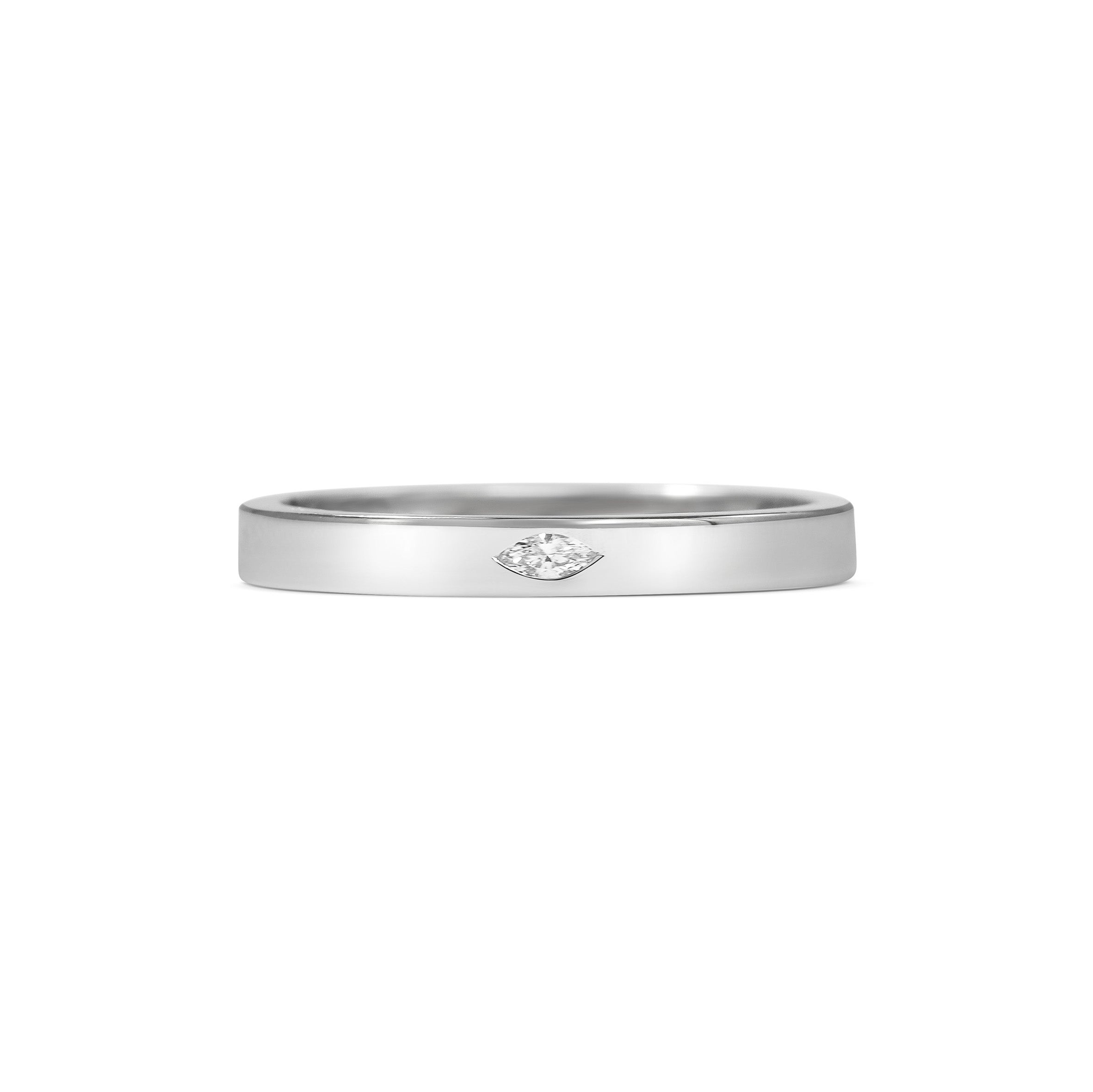 The Little Marquise Ring by East London jeweller Rachel Boston | Discover our collections of unique and timeless engagement rings, wedding rings, and modern fine jewellery.