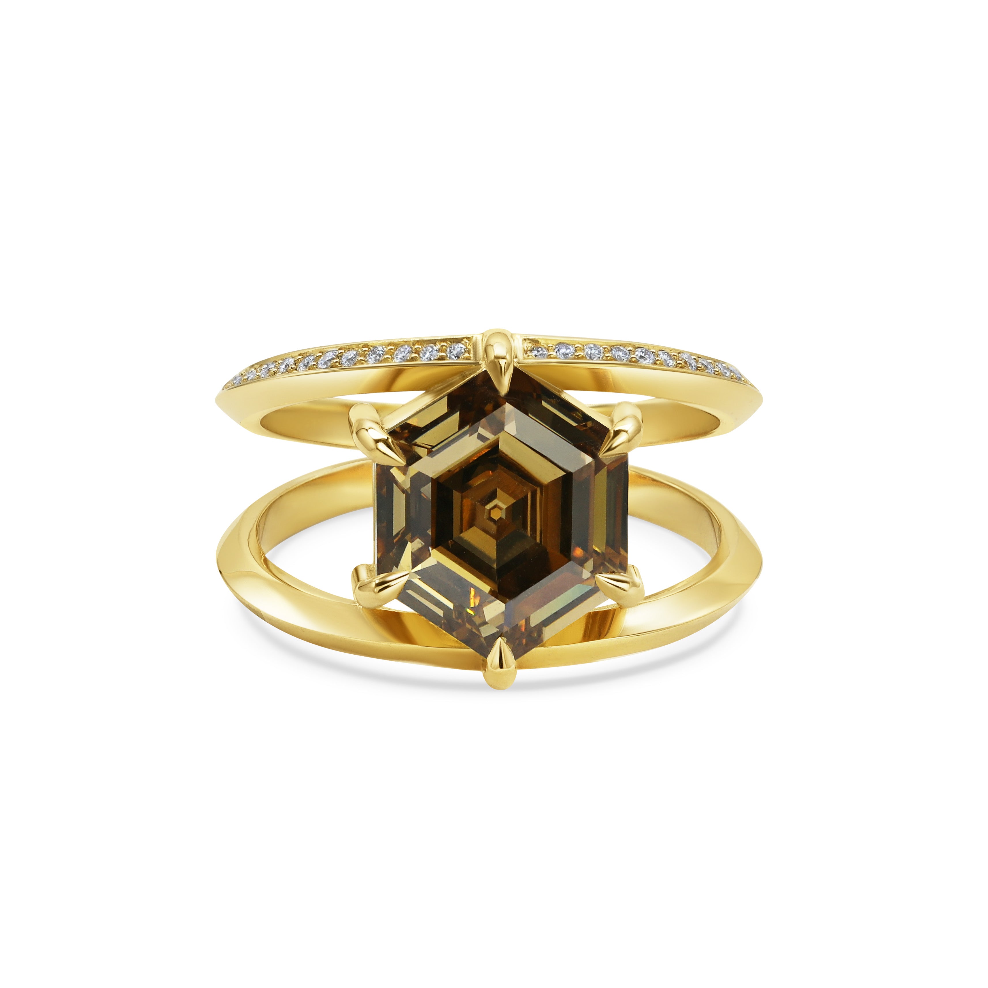The X - Anteros Ring by East London jeweller Rachel Boston | Discover our collections of unique and timeless engagement rings, wedding rings, and modern fine jewellery.