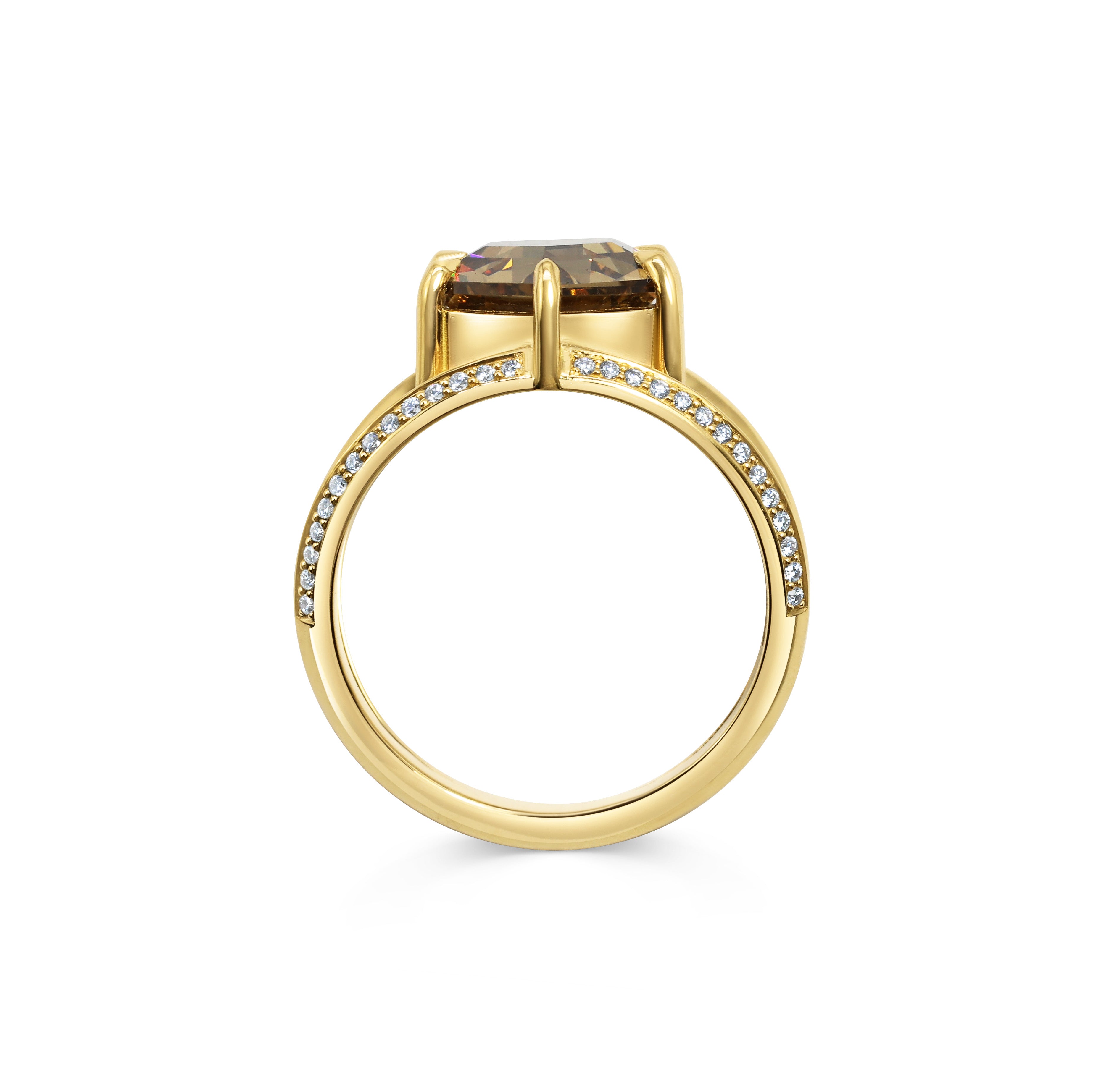 The X - Anteros Ring by East London jeweller Rachel Boston | Discover our collections of unique and timeless engagement rings, wedding rings, and modern fine jewellery.