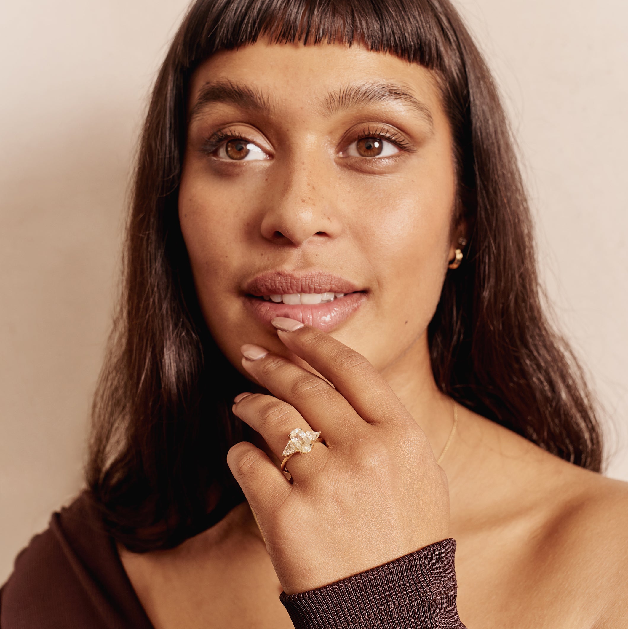 The X - Apollo Ring by East London jeweller Rachel Boston | Discover our collections of unique and timeless engagement rings, wedding rings, and modern fine jewellery.