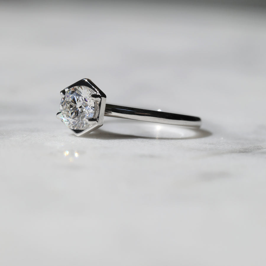 The Aquila Ring by East London jeweller Rachel Boston | Discover our collections of unique and timeless engagement rings, wedding rings, and modern fine jewellery. - Rachel Boston Jewellery