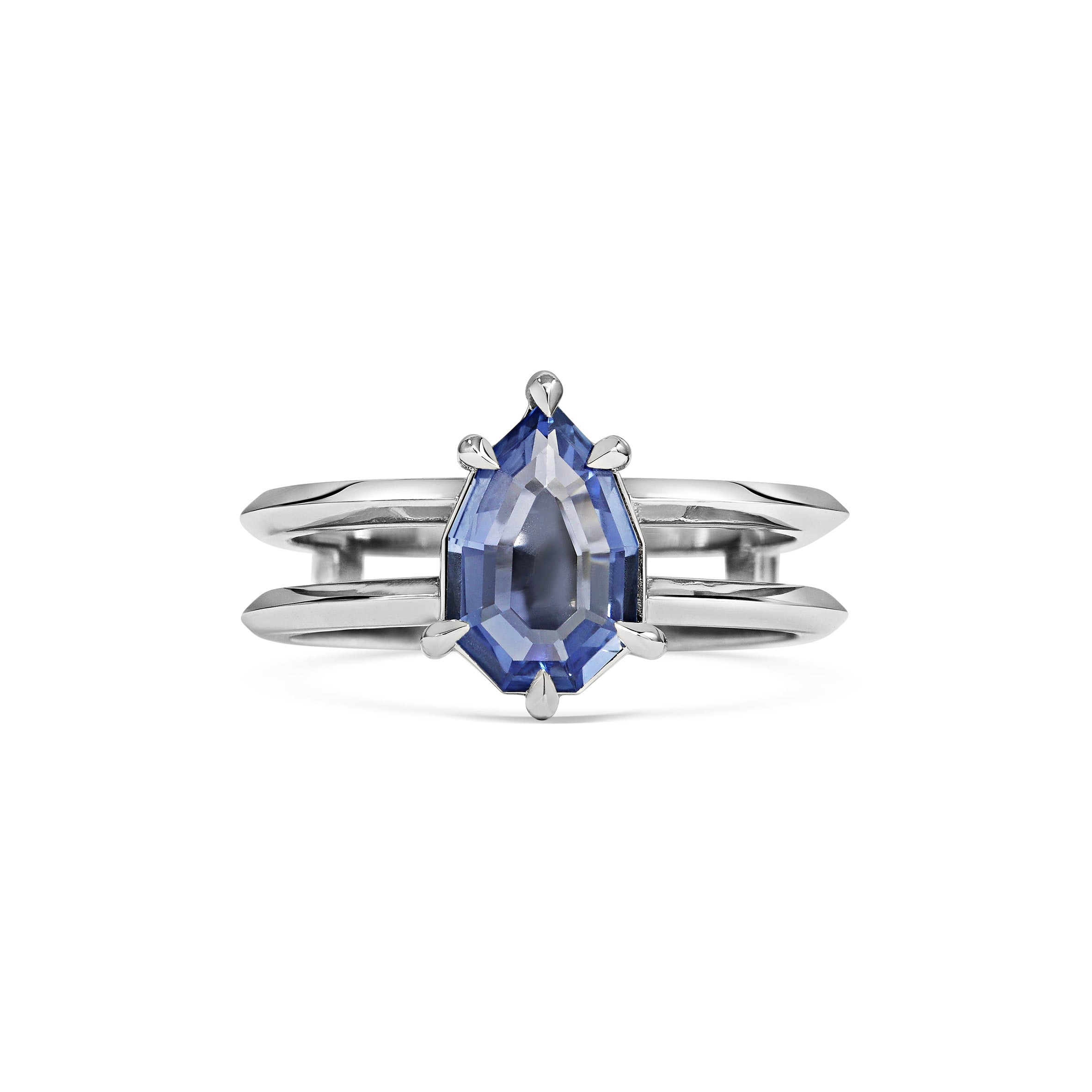 The X - Atabapo Ring by East London jeweller Rachel Boston | Discover our collections of unique and timeless engagement rings, wedding rings, and modern fine jewellery.