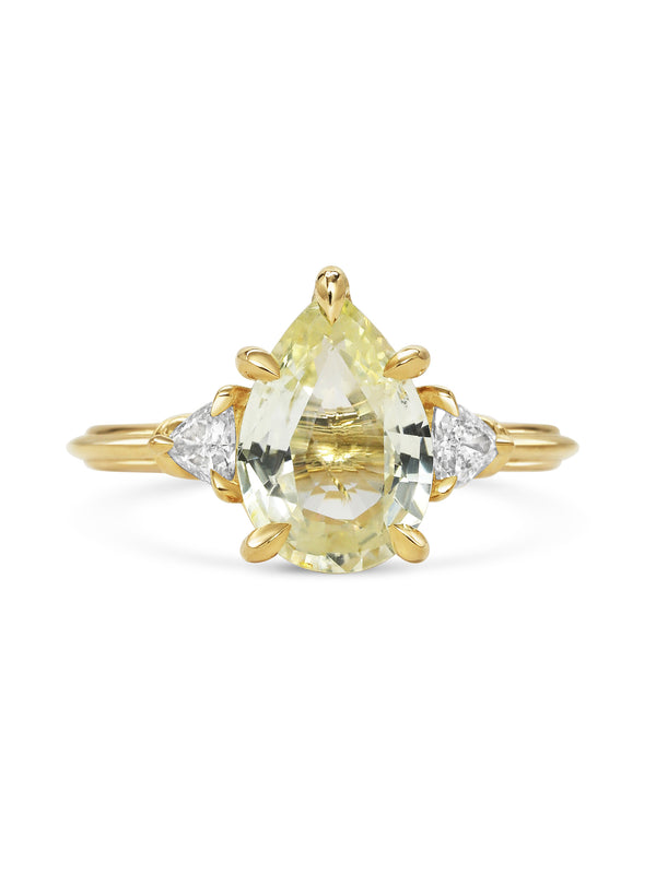 X - Clara Yellow Ring - Rachel Boston Jewellery