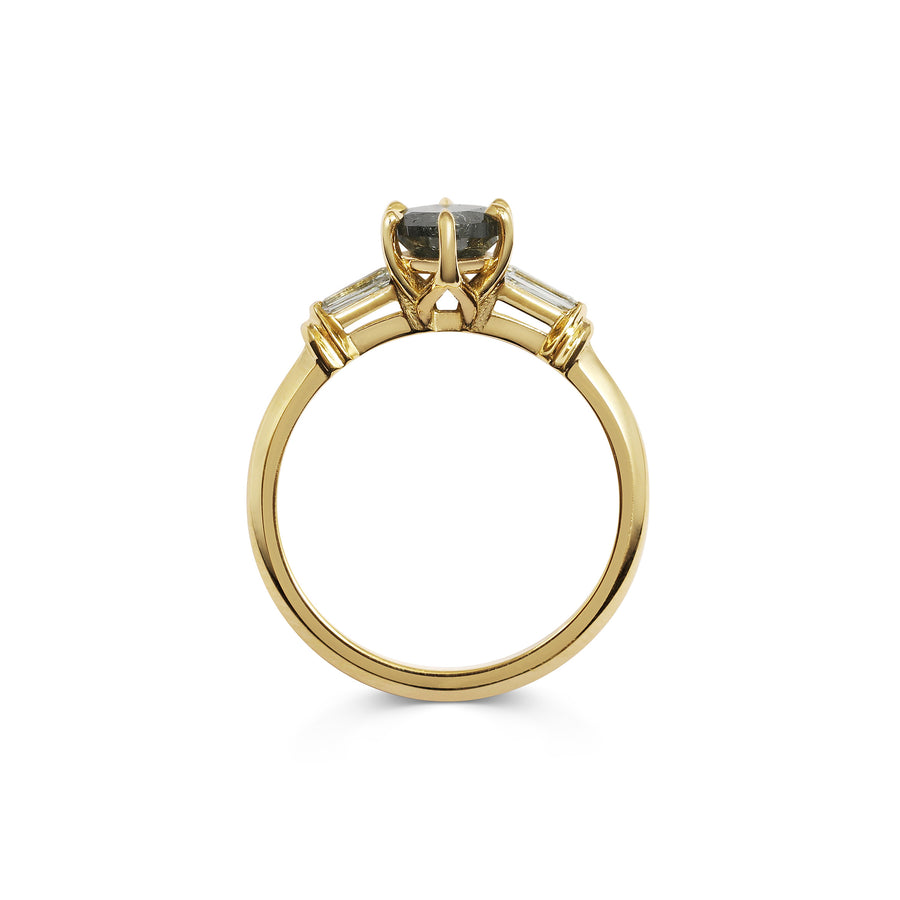 The X - Cordelia Ring by East London jeweller Rachel Boston | Discover our collections of unique and timeless engagement rings, wedding rings, and modern fine jewellery. - Rachel Boston Jewellery