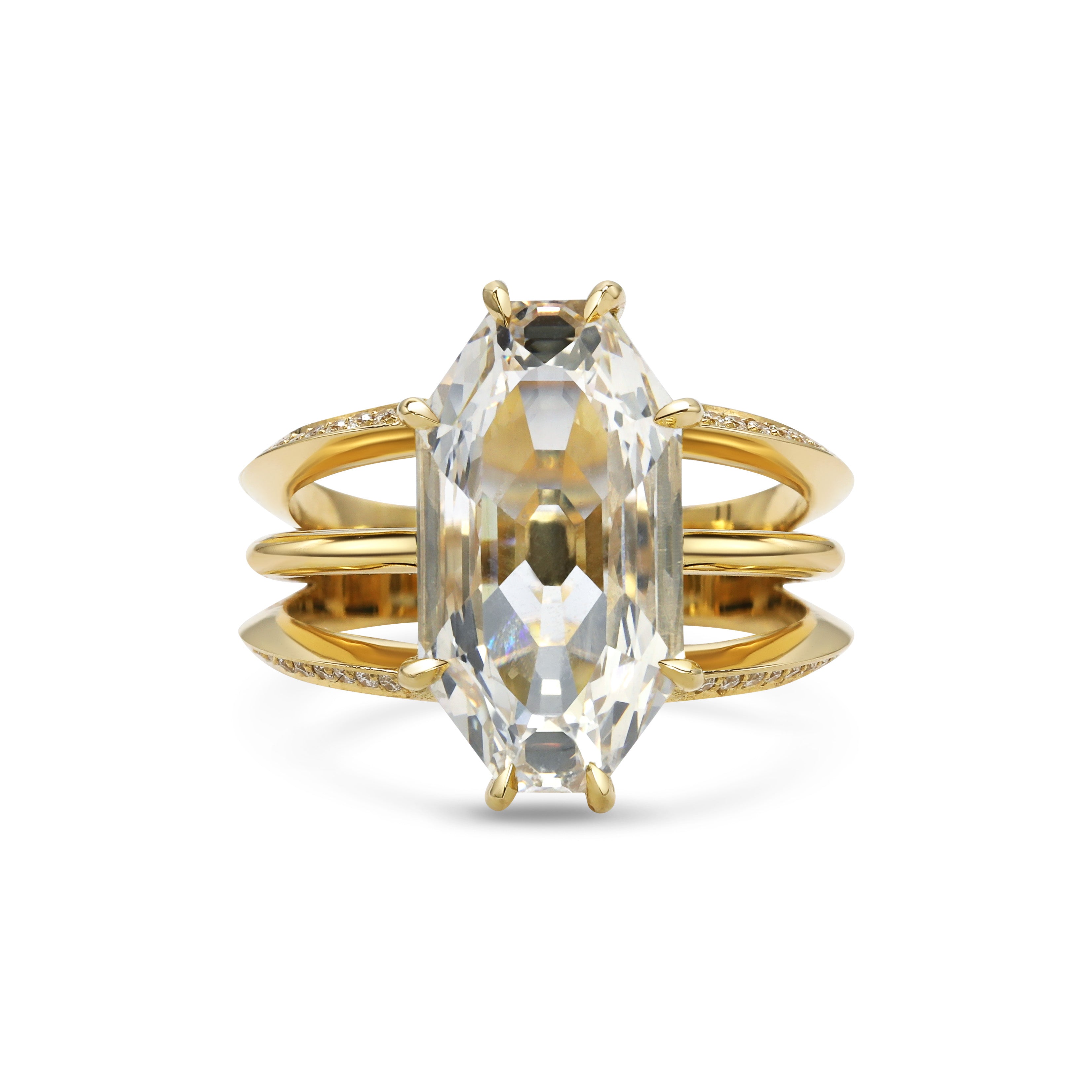 The X - Cupid Ring by East London jeweller Rachel Boston | Discover our collections of unique and timeless engagement rings, wedding rings, and modern fine jewellery.