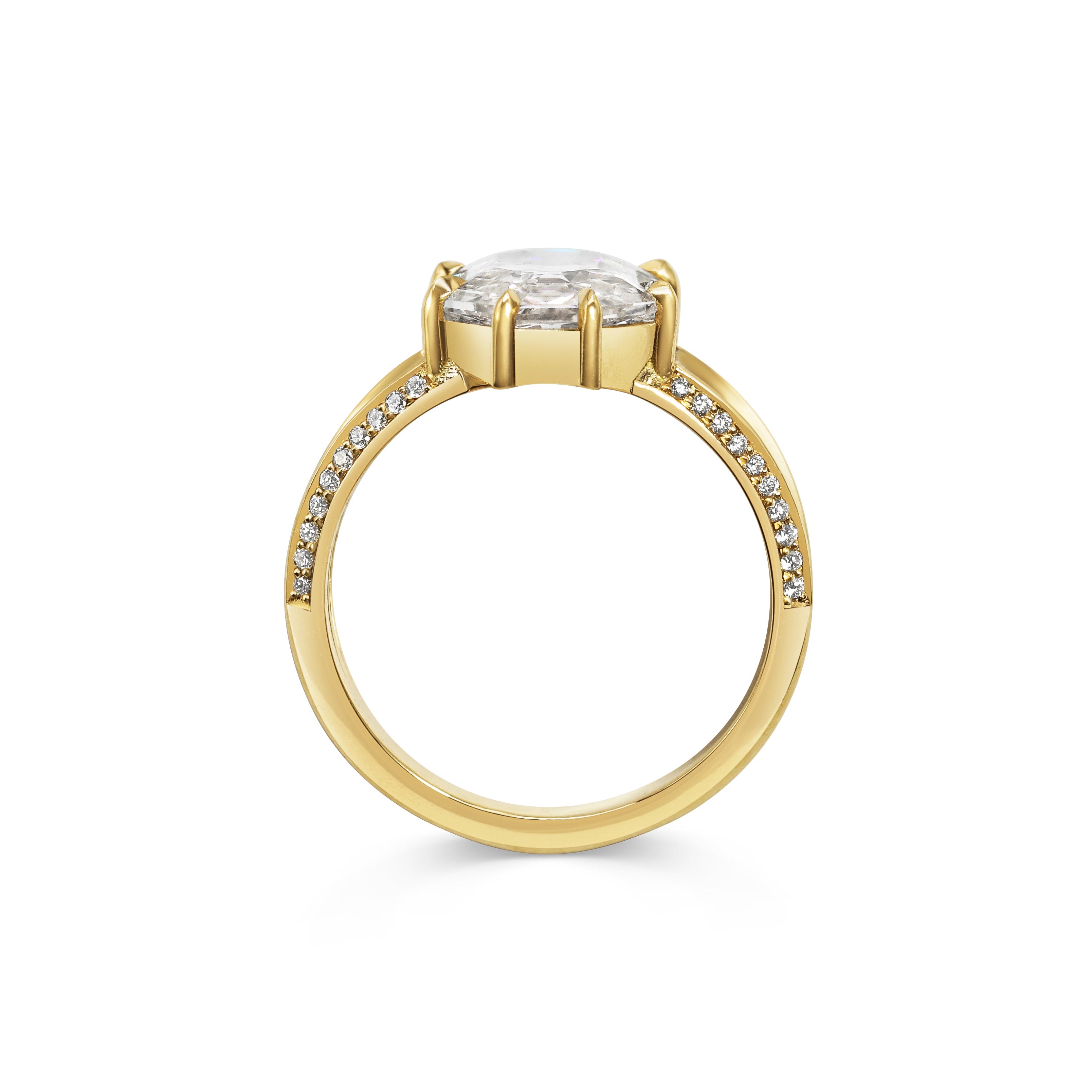 The X - Cupid Ring by East London jeweller Rachel Boston | Discover our collections of unique and timeless engagement rings, wedding rings, and modern fine jewellery.