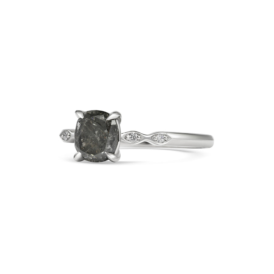 The X - Evelyn Ring - Grey by East London jeweller Rachel Boston | Discover our collections of unique and timeless engagement rings, wedding rings, and modern fine jewellery. - Rachel Boston Jewellery