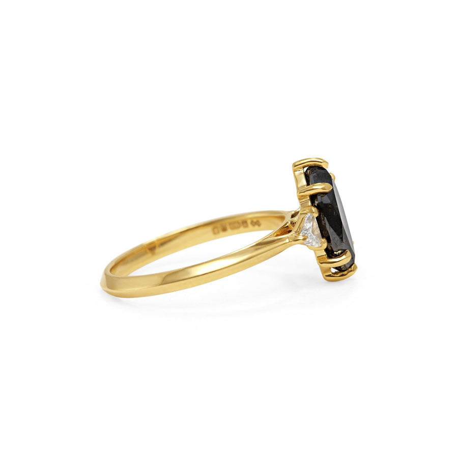 The X - Echo Ring by East London jeweller Rachel Boston | Discover our collections of unique and timeless engagement rings, wedding rings, and modern fine jewellery. - Rachel Boston Jewellery