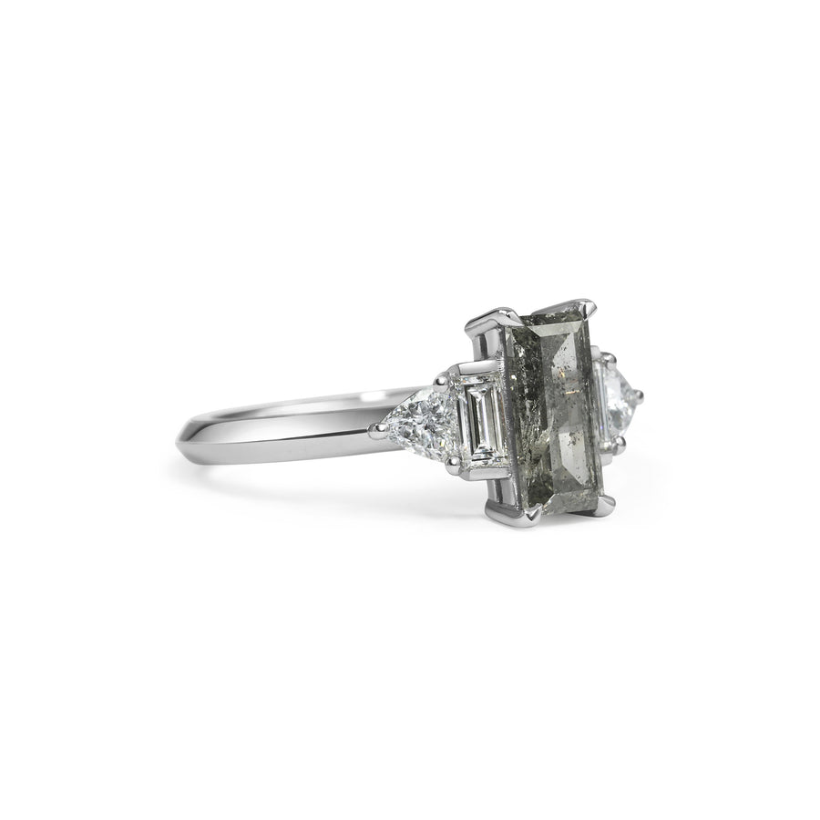 The X - Ersa Ring by East London jeweller Rachel Boston | Discover our collections of unique and timeless engagement rings, wedding rings, and modern fine jewellery. - Rachel Boston Jewellery