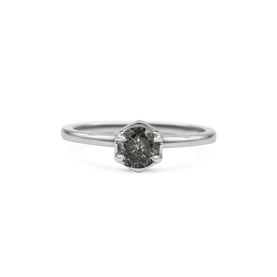 The X - Grey Aquila Ring by East London jeweller Rachel Boston | Discover our collections of unique and timeless engagement rings, wedding rings, and modern fine jewellery. - Rachel Boston Jewellery