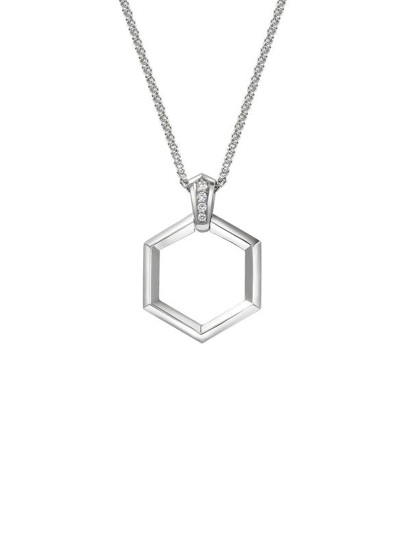 Hex Hoop Necklace - Rachel Boston Jewellery