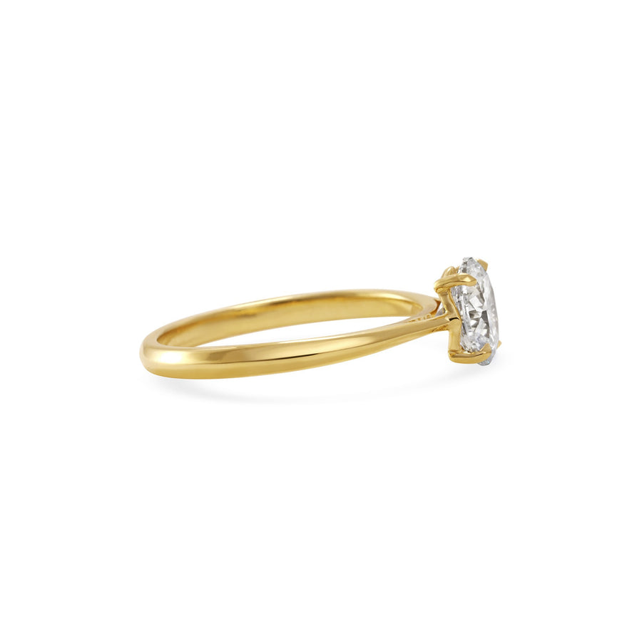 The Joy Ring - Oval Cut by East London jeweller Rachel Boston | Discover our collections of unique and timeless engagement rings, wedding rings, and modern fine jewellery. - Rachel Boston Jewellery
