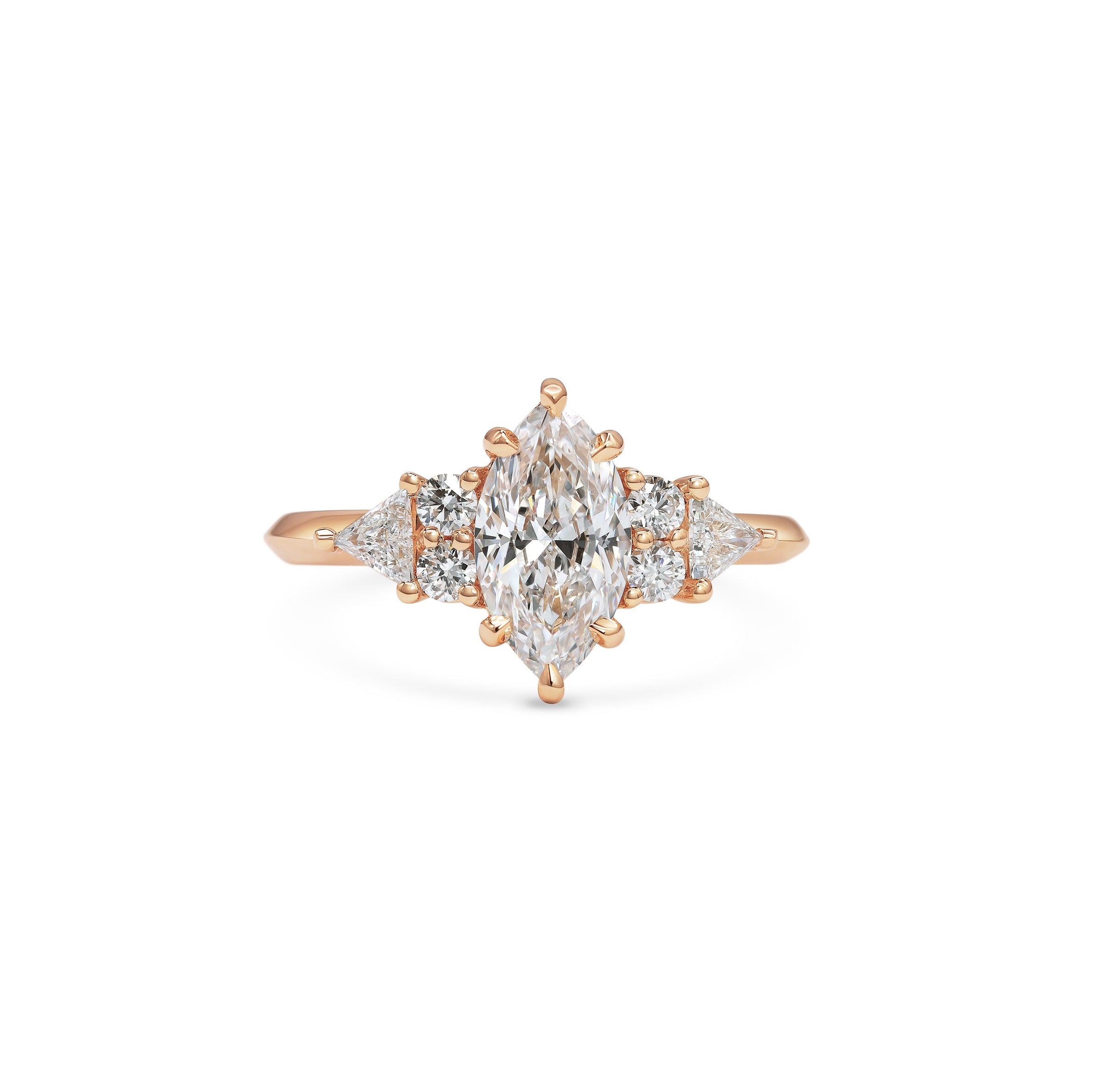 The Lois Ring by East London jeweller Rachel Boston | Discover our collections of unique and timeless engagement rings, wedding rings, and modern fine jewellery.