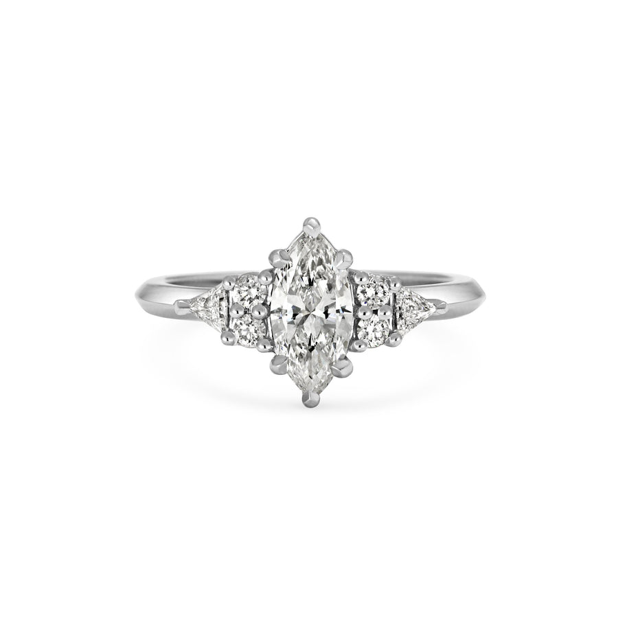 The Lois Ring by East London jeweller Rachel Boston | Discover our collections of unique and timeless engagement rings, wedding rings, and modern fine jewellery. - Rachel Boston Jewellery