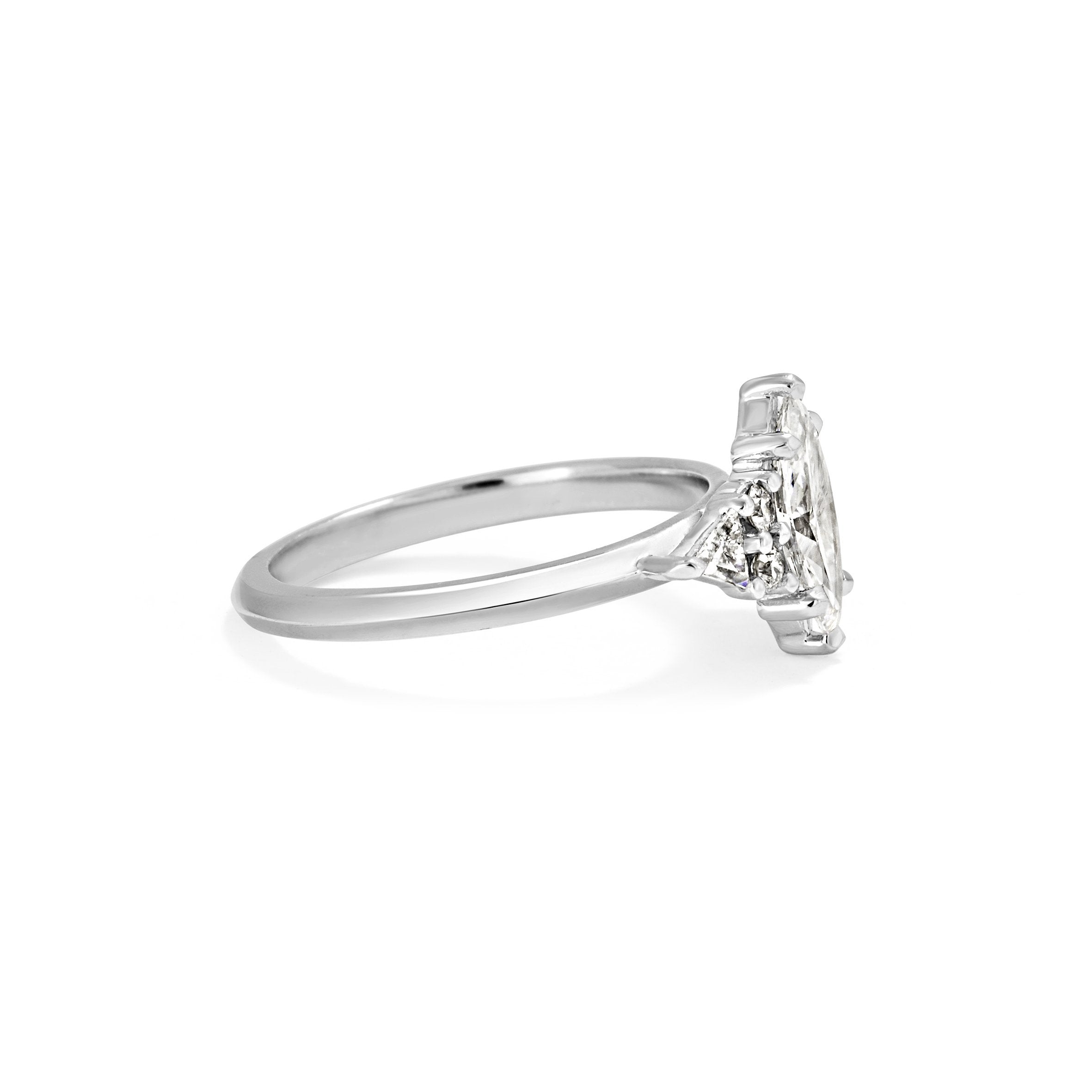The Lois Ring by East London jeweller Rachel Boston | Discover our collections of unique and timeless engagement rings, wedding rings, and modern fine jewellery.