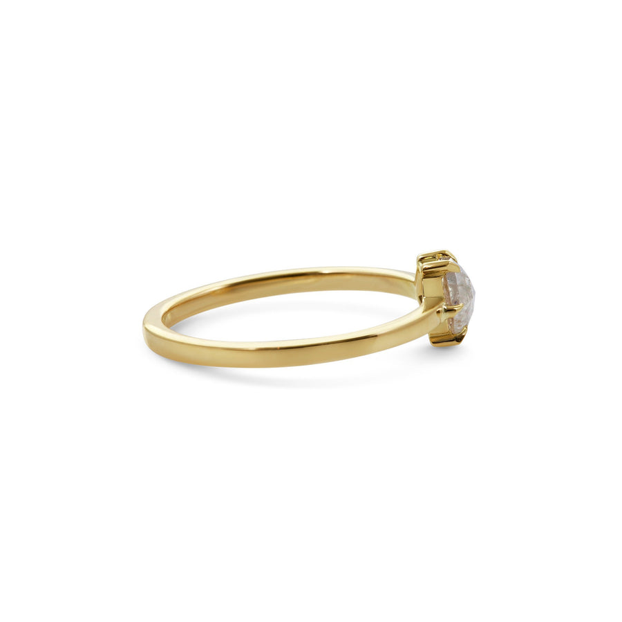 The X - Bast Ring by East London jeweller Rachel Boston | Discover our collections of unique and timeless engagement rings, wedding rings, and modern fine jewellery. - Rachel Boston Jewellery