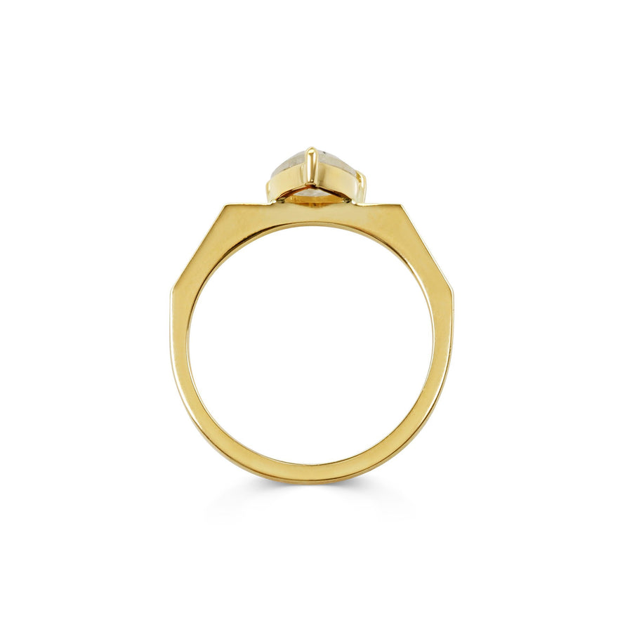 The X - Tefnut Ring by East London jeweller Rachel Boston | Discover our collections of unique and timeless engagement rings, wedding rings, and modern fine jewellery. - Rachel Boston Jewellery