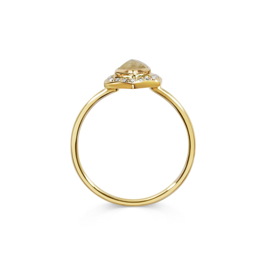 The X - Iris Ring by East London jeweller Rachel Boston | Discover our collections of unique and timeless engagement rings, wedding rings, and modern fine jewellery. - Rachel Boston Jewellery